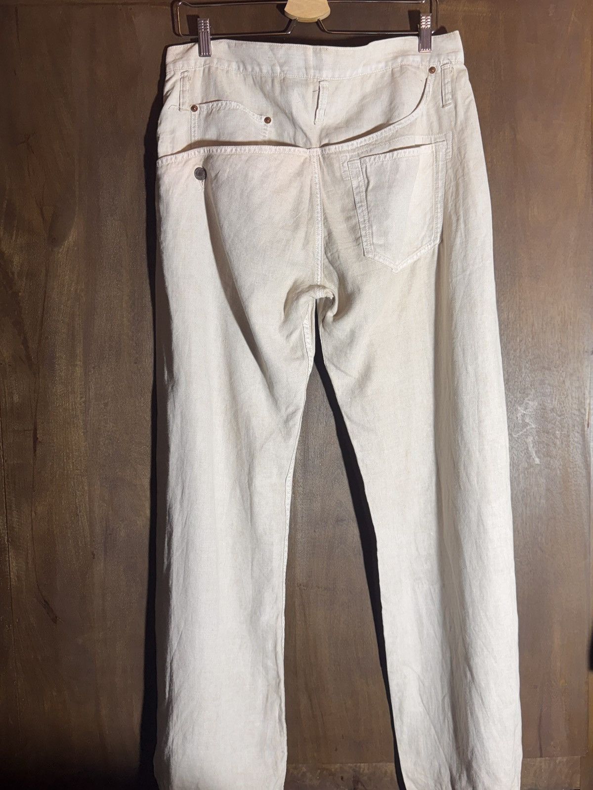 Yohji Yamamoto vintage asymetrical yohji yamamoto linen pants 3 jp Size 28" / US 6 / IT 42 - 5 Thumbnail
