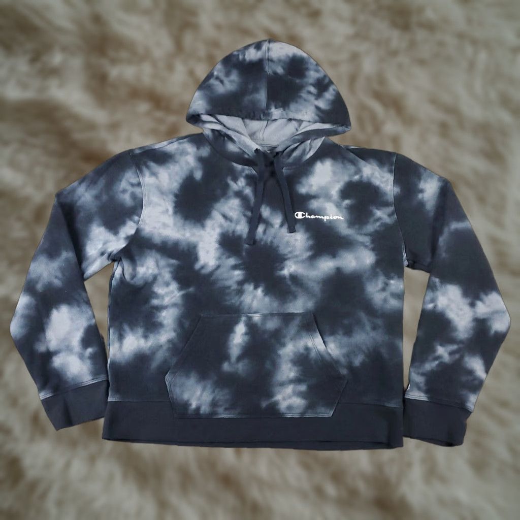 Champion VINTAGE Champion Women’s Hoodie Pullover Fall Gray Fleece Casua l Sweatshirt Large Size L / US 10 / IT 46 - 1 Thumbnail