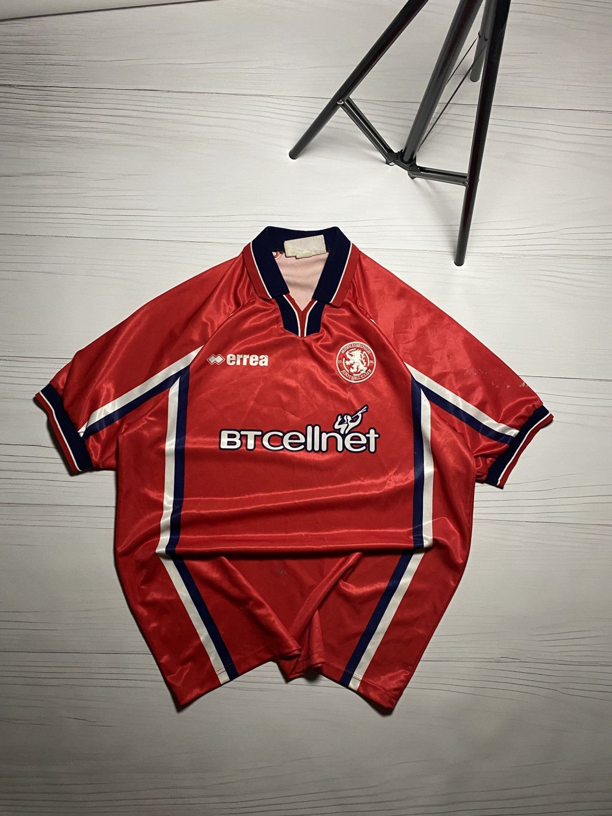Errea × Vintage Vintage Middlesbrough 1999/00 home worn football t shirt Size US XL / EU 56 / 4 - 1 Thumbnail