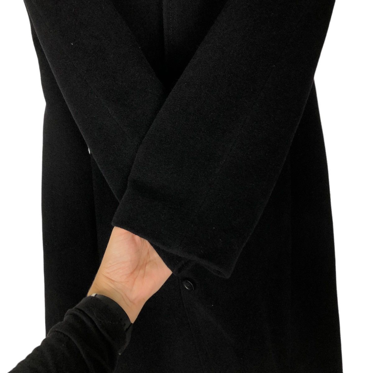 Calvin Klein 🔥Rich Black - Long Jacket Double Collar Fur Calvin Klein Size M / US 6-8 / IT 42-44 - 15 Thumbnail