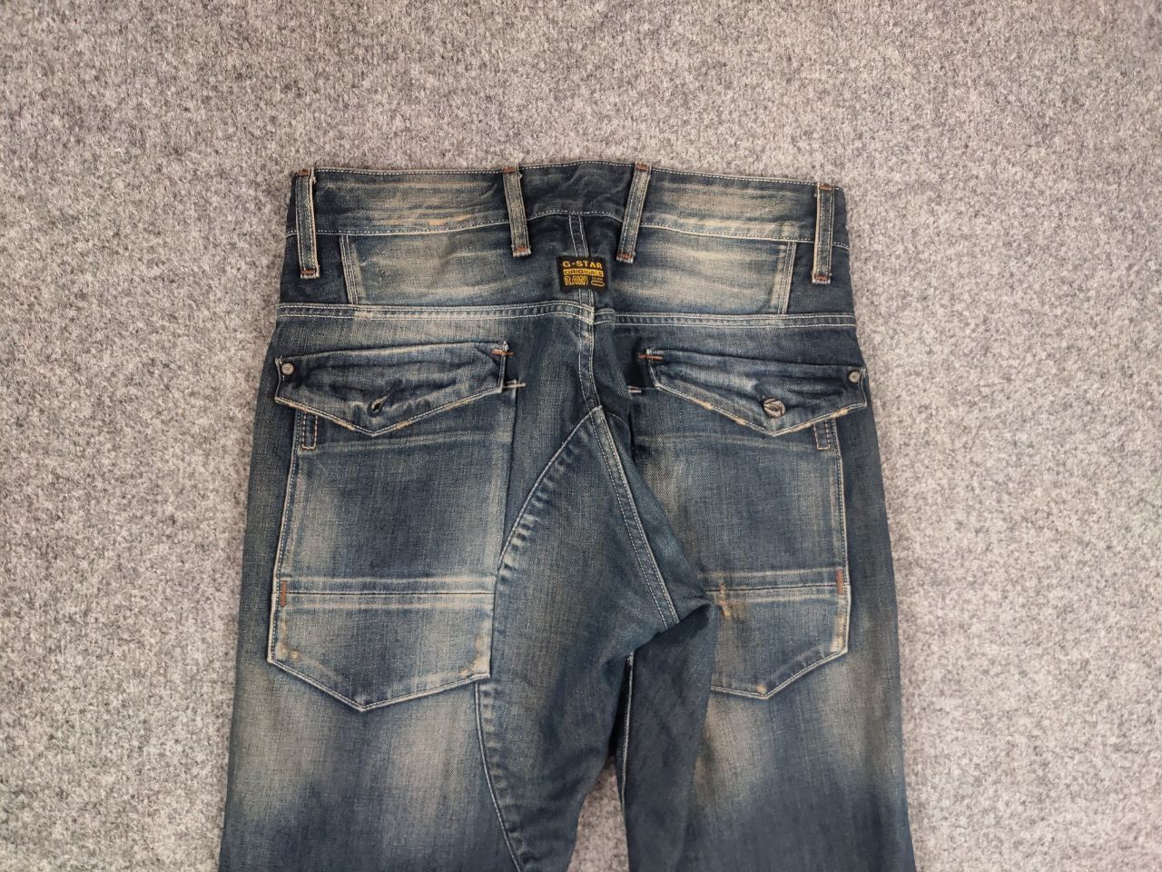 G-Star Vintage G Star Raw General 5620 3D Cargo Faded Denim jeans Size US 31 - 9 Thumbnail