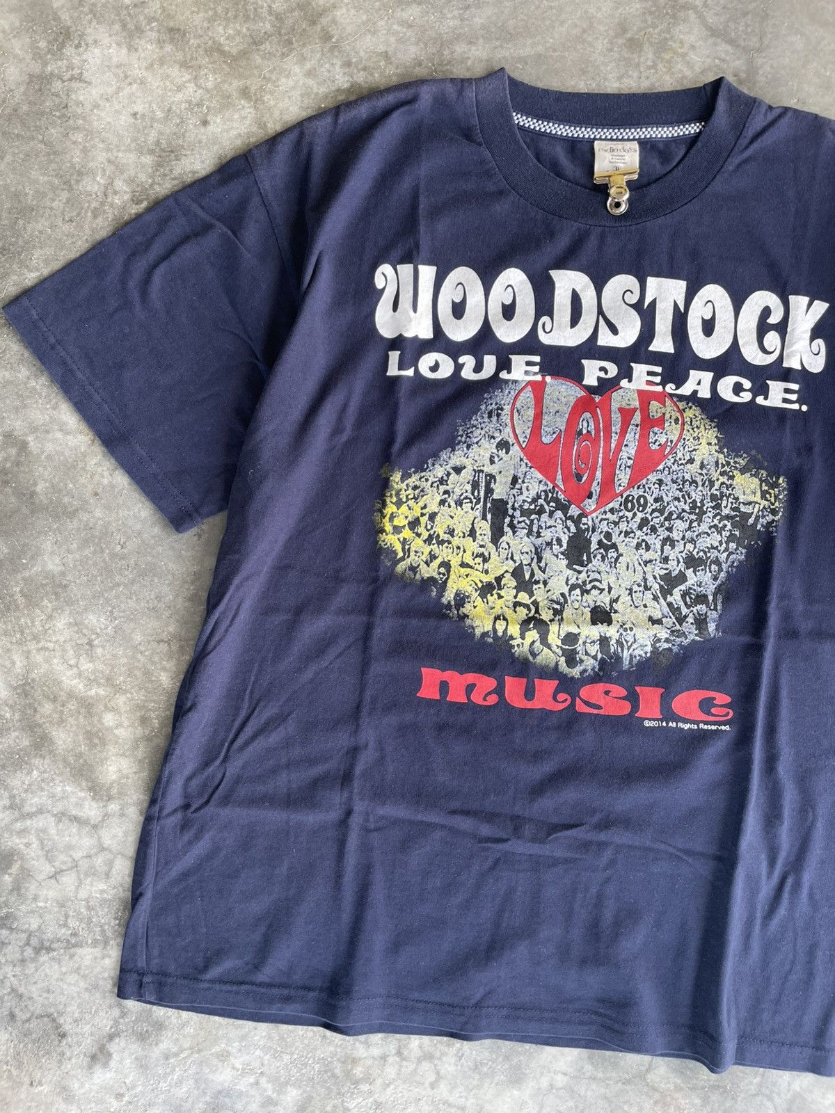 Band Tees Woodstock Love Peace Music Radio Days ©2014 Size US XXL / EU 58 / 5 - 2 Thumbnail
