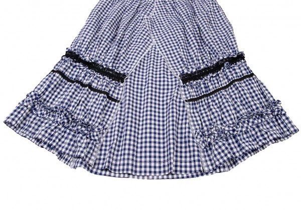 Comme des Garcons Comme Des Garcons size XS Blue Retro Plaid Lace Design Ski Size 24" / US 00 / IT 34 - 6 Thumbnail