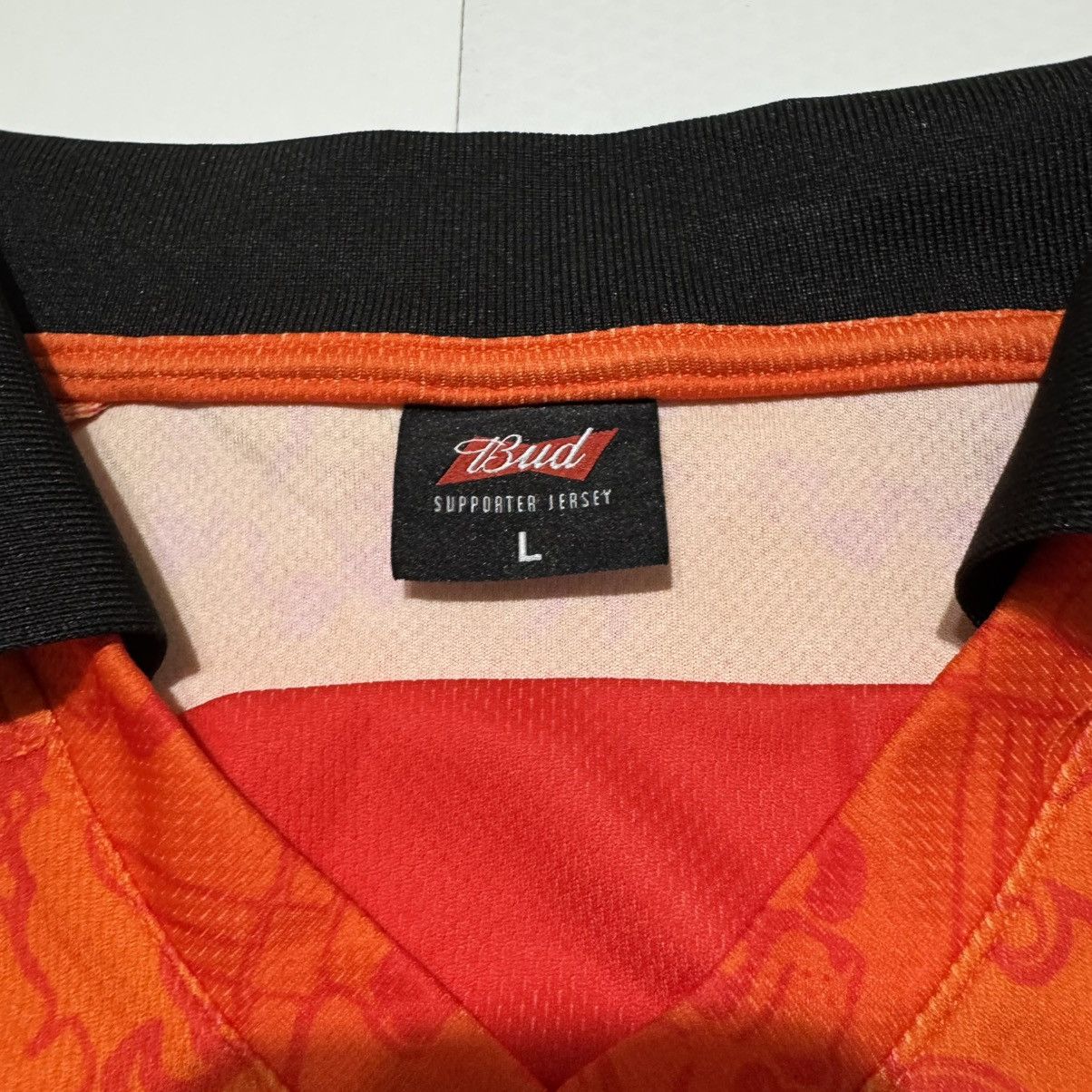 Budweiser Netherlands National Team World Cup 2022 Bud Football Jersey Size US L / EU 52-54 / 3 - 4 Thumbnail