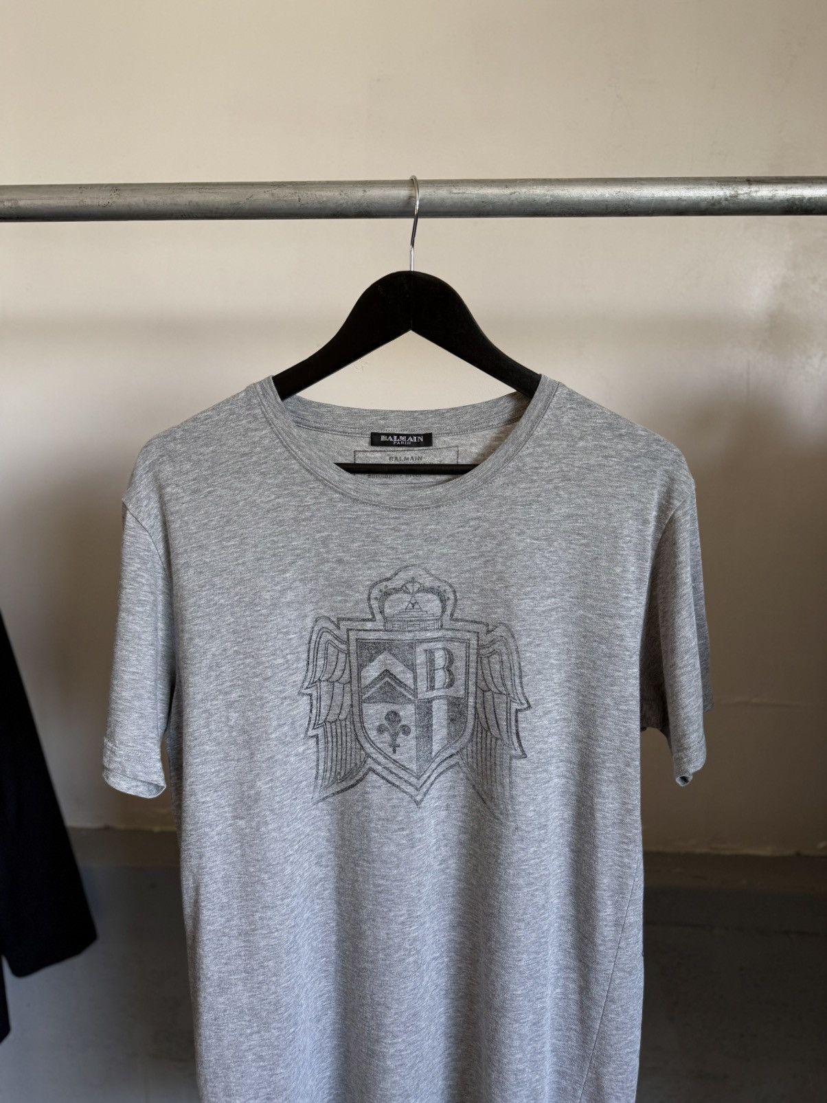 Balmain AW11 Crest Logo Tee - Christophe Decarnin Size US L / EU 52-54 / 3 - 3 Thumbnail