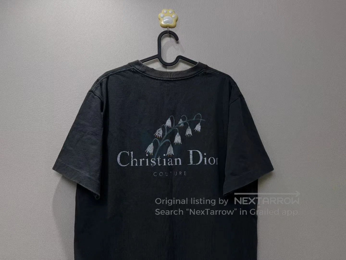 Dior Dior Black Gray Bluebell Washed Slogan Short Sleeve| Size US M / EU 48-50 / 2 - 5 Thumbnail