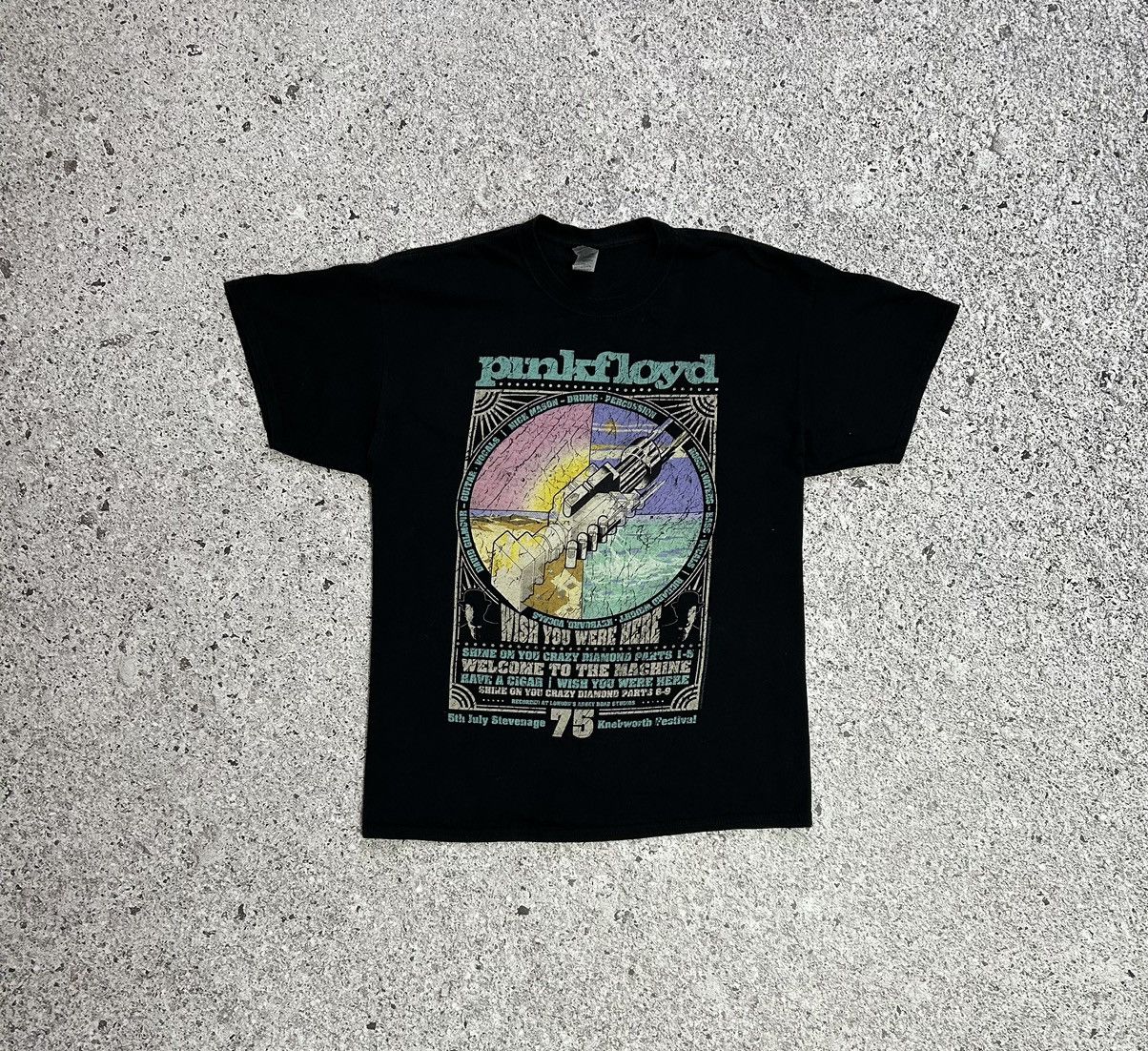 Band Tees × Vintage Vintage Pink Floyd Wish You Were Here 2018 T-Shirt Size US XL / EU 56 / 4 - 2 Thumbnail