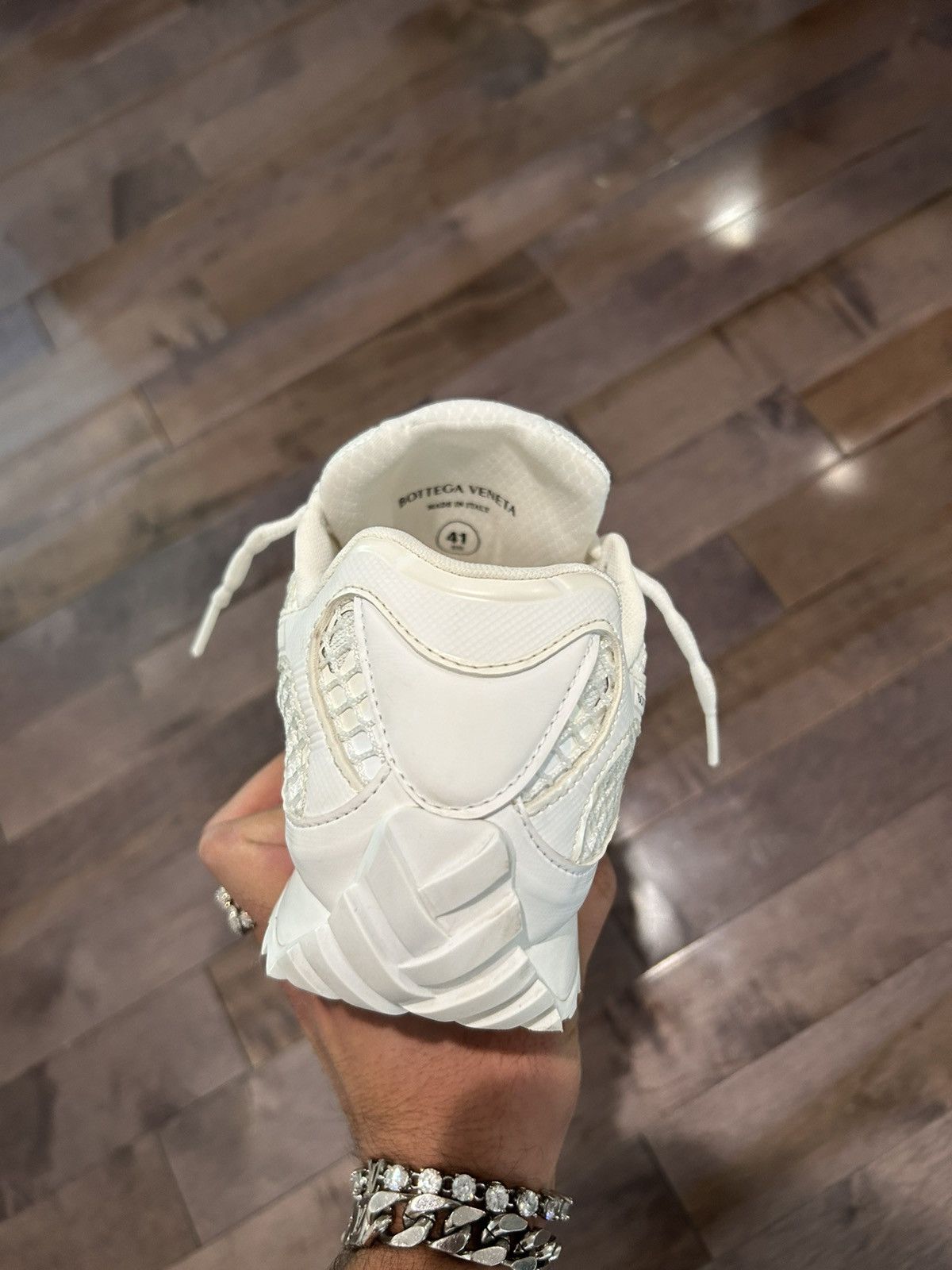 Bottega Veneta × Designer Bottega Veneta orbit sneakers all white size 41 (8 Men’s) Size US 9.5 / IT 39.5 - 6 Thumbnail