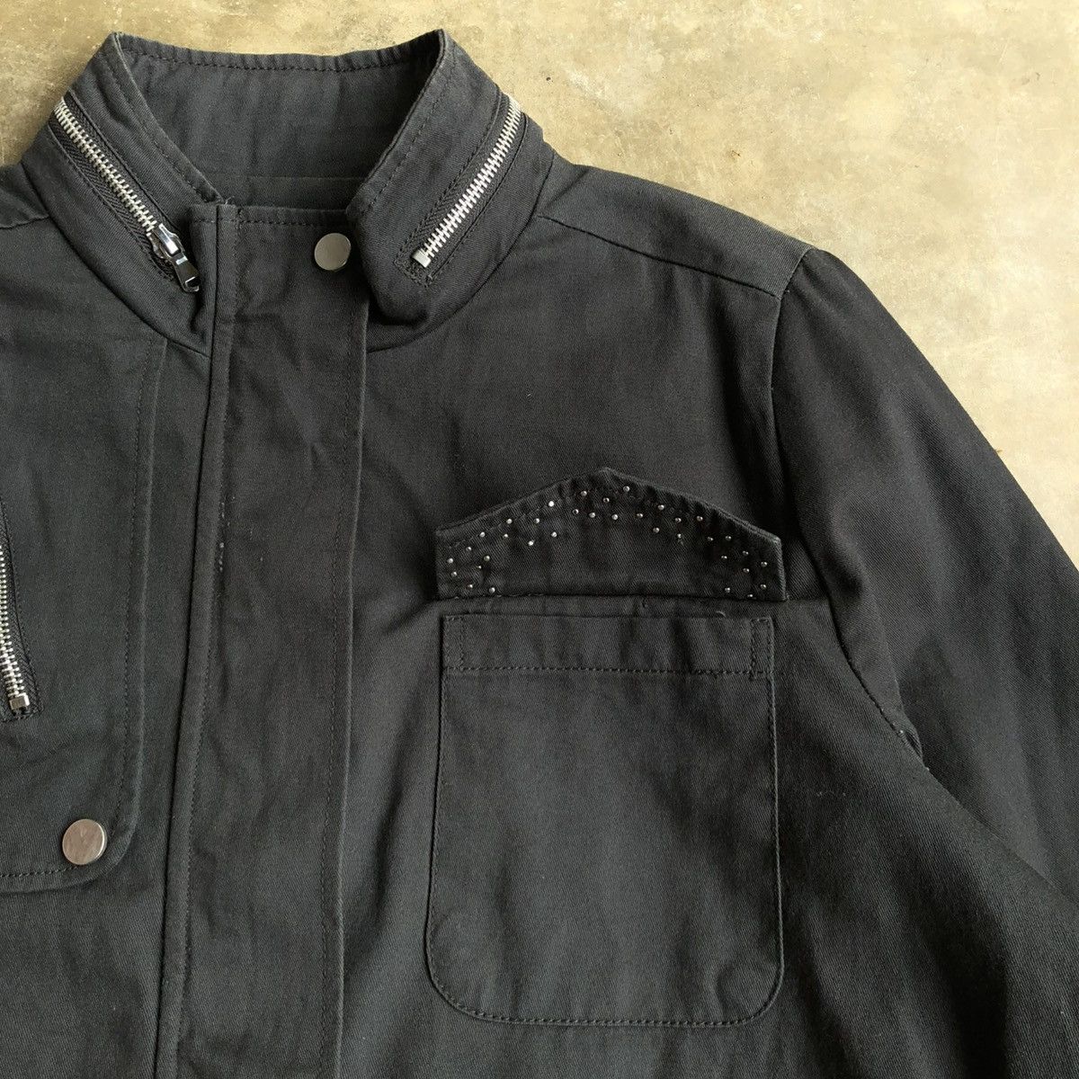 Hysteric Glamour 2000s Yetts Studded Pocket Jacket Black Lgb Goa Style Size US XL / EU 56 / 4 - 12 Thumbnail