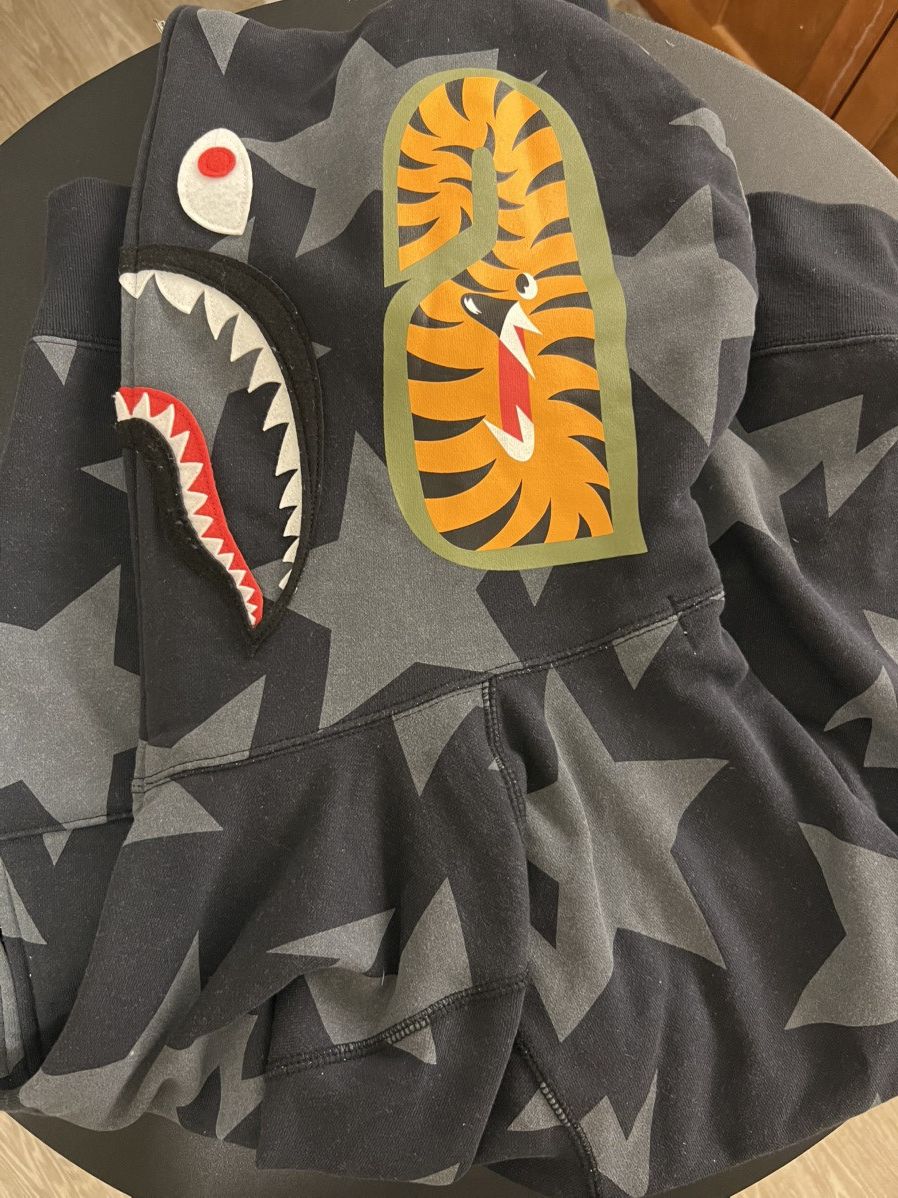Bape Bapesta Shark Full Zip Hood Size US M / EU 48-50 / 2 - 4 Thumbnail