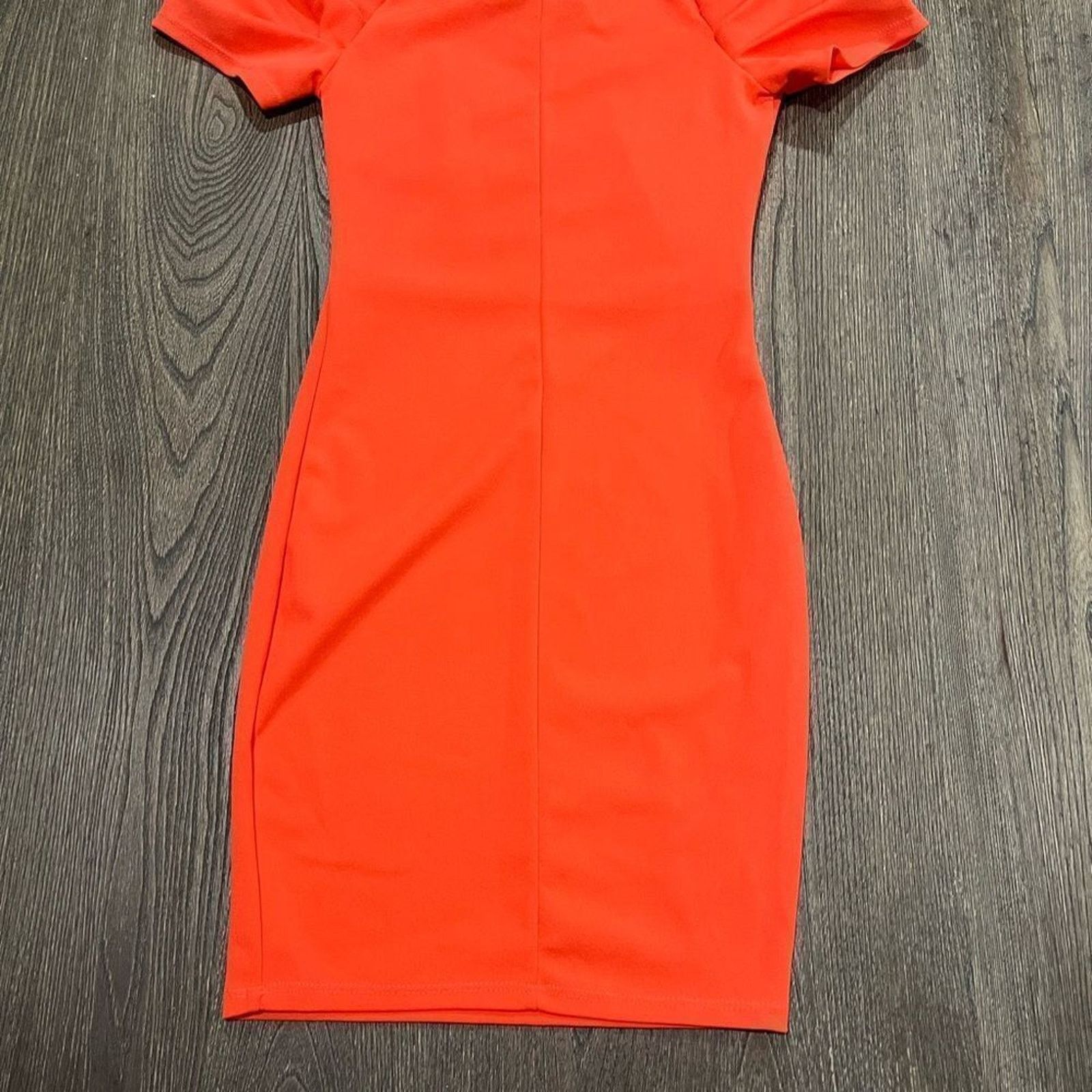 Vintage Gibiu Dress Mini Puff Sleeve Square Neck Fitted Bodycon Sz S Size S / US 4 / IT 40 - 6 Thumbnail