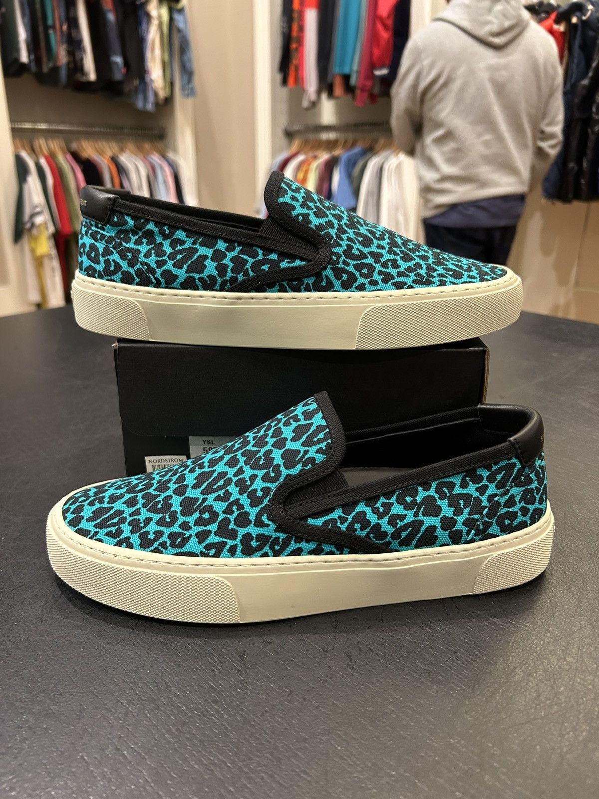 Yves Saint Laurent Saint Laurent Leopard Print Sneakers Size US 9.5 / IT 39.5 - 1 Thumbnail