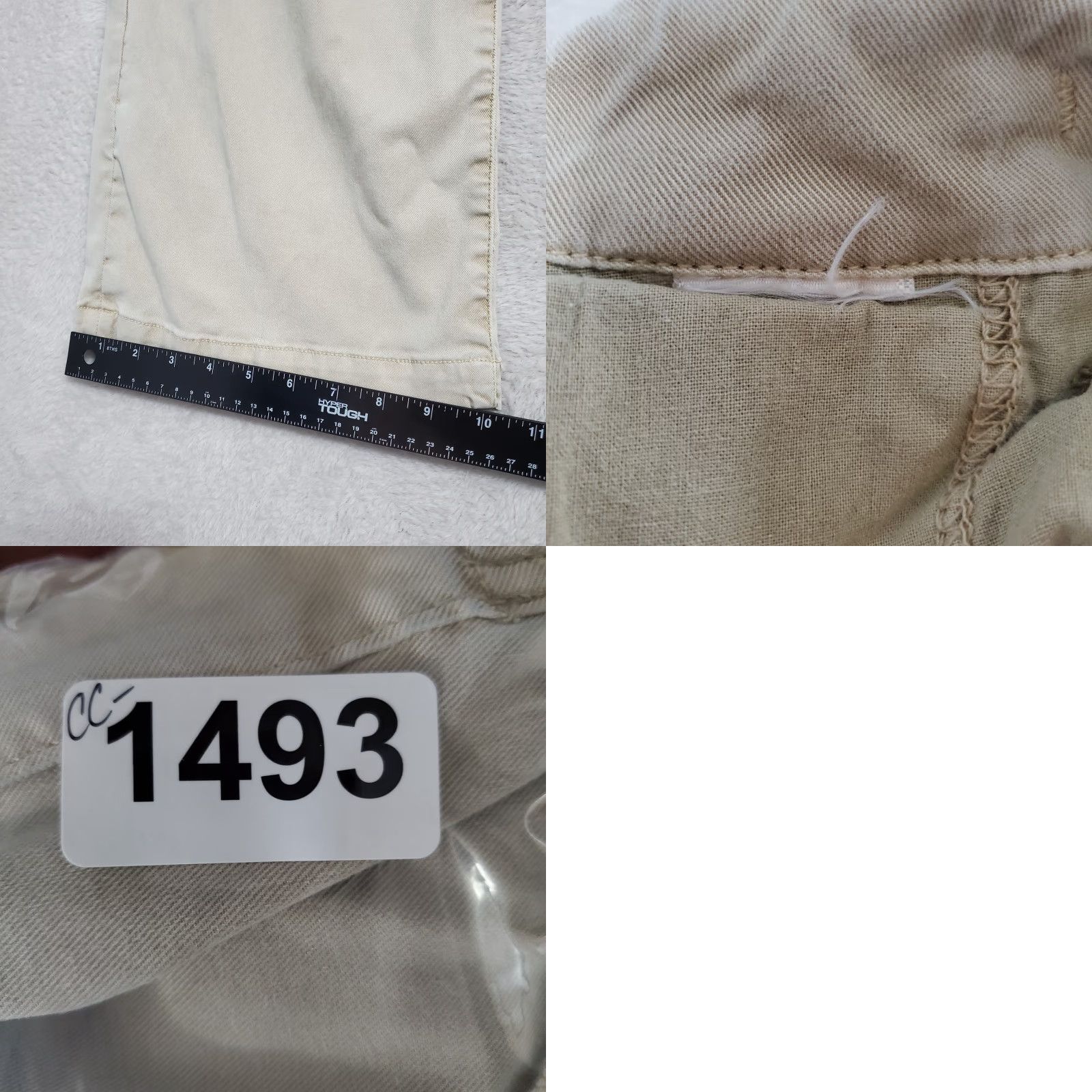 Paige Paige Pants Women 27 Beige Mid Rise Wide-Leg Drawstring Stretch 29X28 Beachy Size 27" / US 4 / IT 40 - 9 Thumbnail