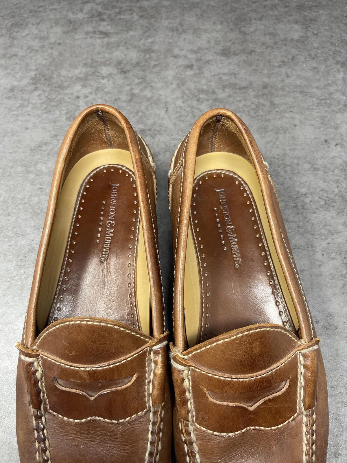 Johnston & Murphy Johnston Murphy Shoes Mens Size 10.5 Brown Leather loafers Size US 10.5 / EU 43-44 - 9 Thumbnail