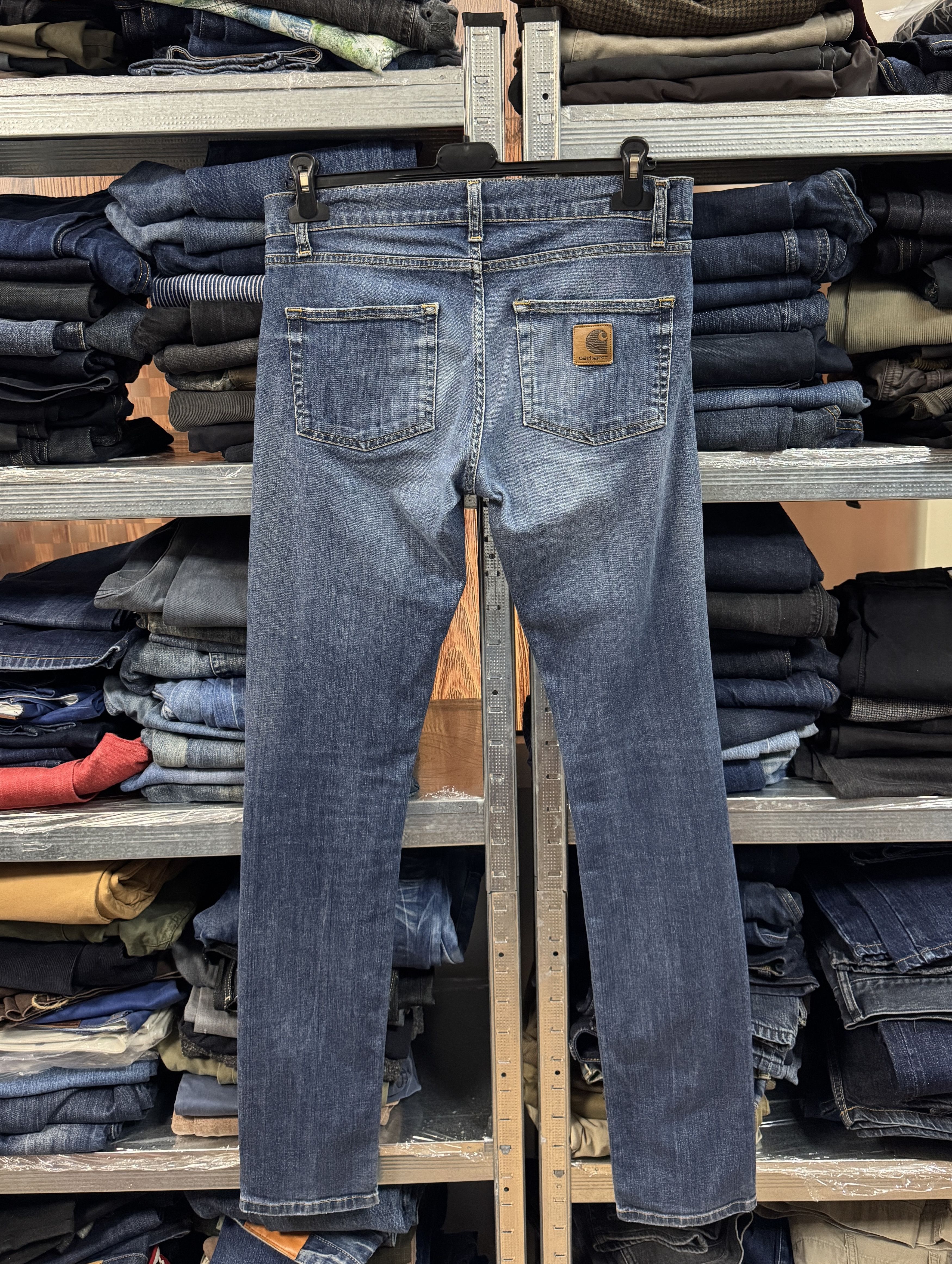 Carhartt Carhartt Rebel Denim Pant Leather Patch W31 L34 Size US 31 - 1 Thumbnail