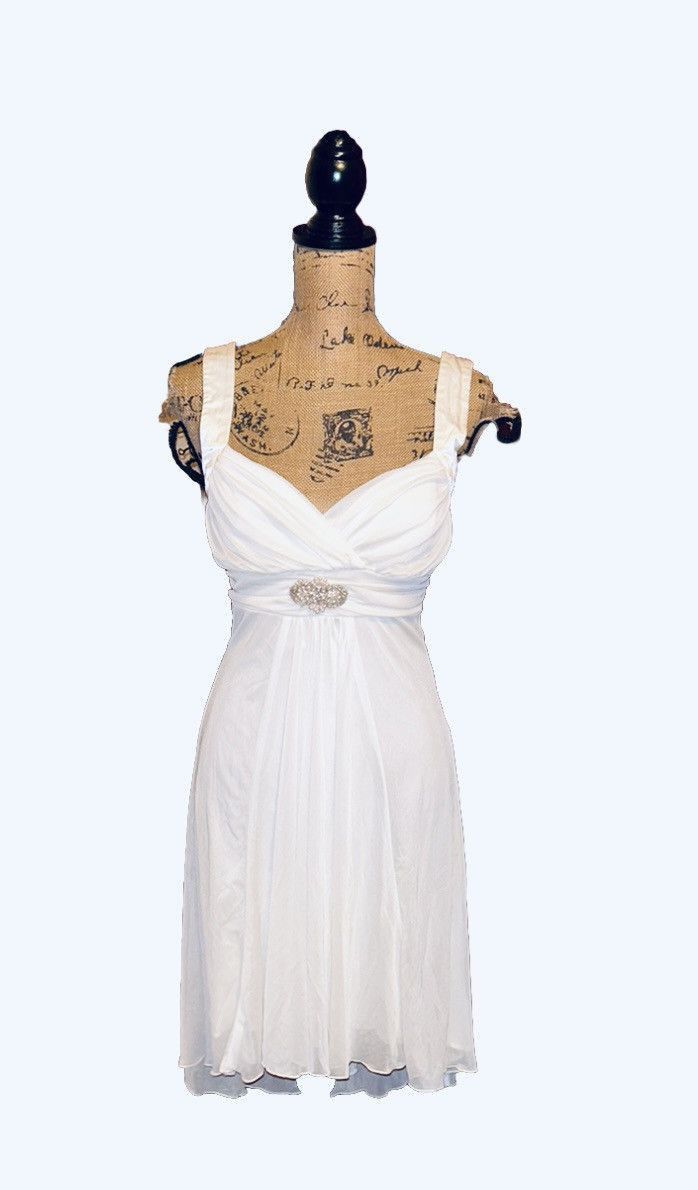 Other Jodi Kristopher white dress size S Size S / US 4 / IT 40 - 1 Thumbnail