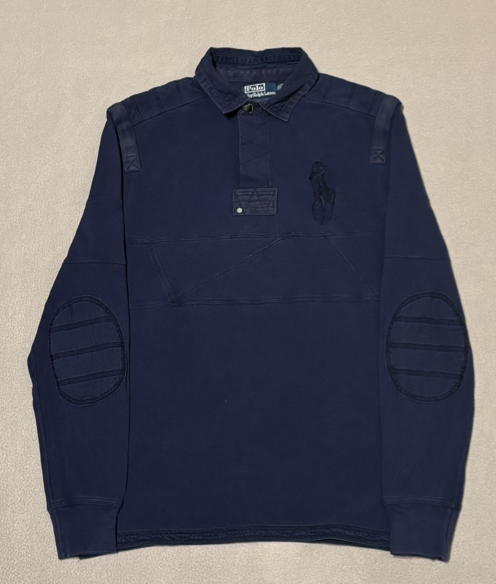 Polo Ralph Lauren Polo Ralph Lauren Rugby Big Pony vintage navy sweatshirt Size US M / EU 48-50 / 2 - 5 Thumbnail
