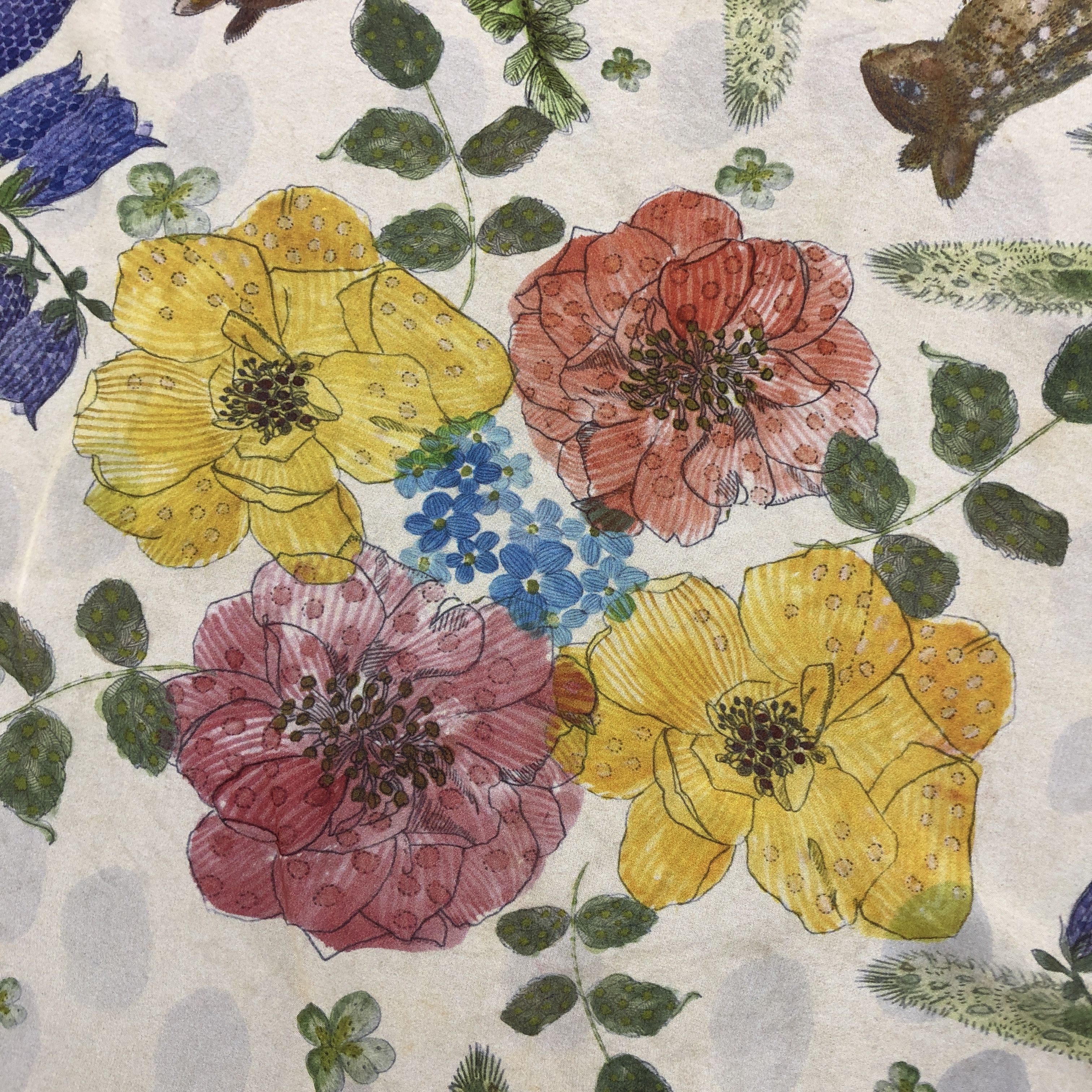 Japanese Brand × Vintage Vintage Sasaki Hitomi SILK Scarf Twill Stole Wraps Scarves Size ONE SIZE - 7 Thumbnail