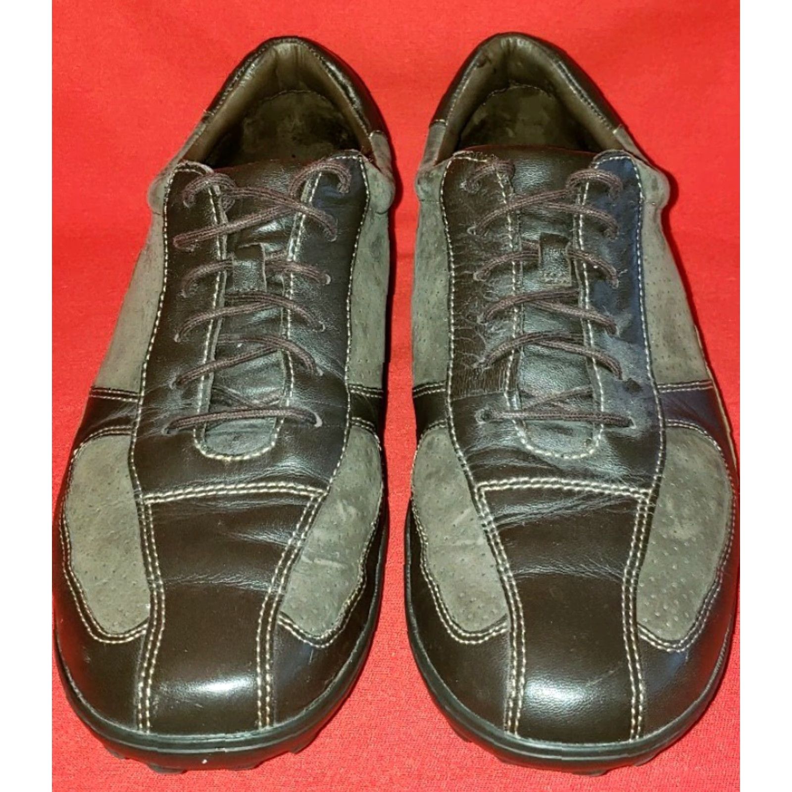 Cole Haan Cole Haan Men's Casual Sneakers Two Toned Leather Brown 9M Shoes Casual Comfortable Slip Resistant Lightweight Size US 9 / EU 42 - 3 Thumbnail