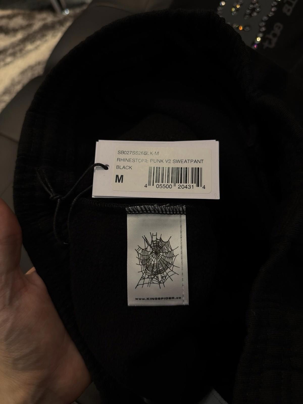 Sp5der Size M - Sp5der Worldwide Black VVS Stone Sweatpants Spider Size US 32 / EU 48 - 10 Thumbnail