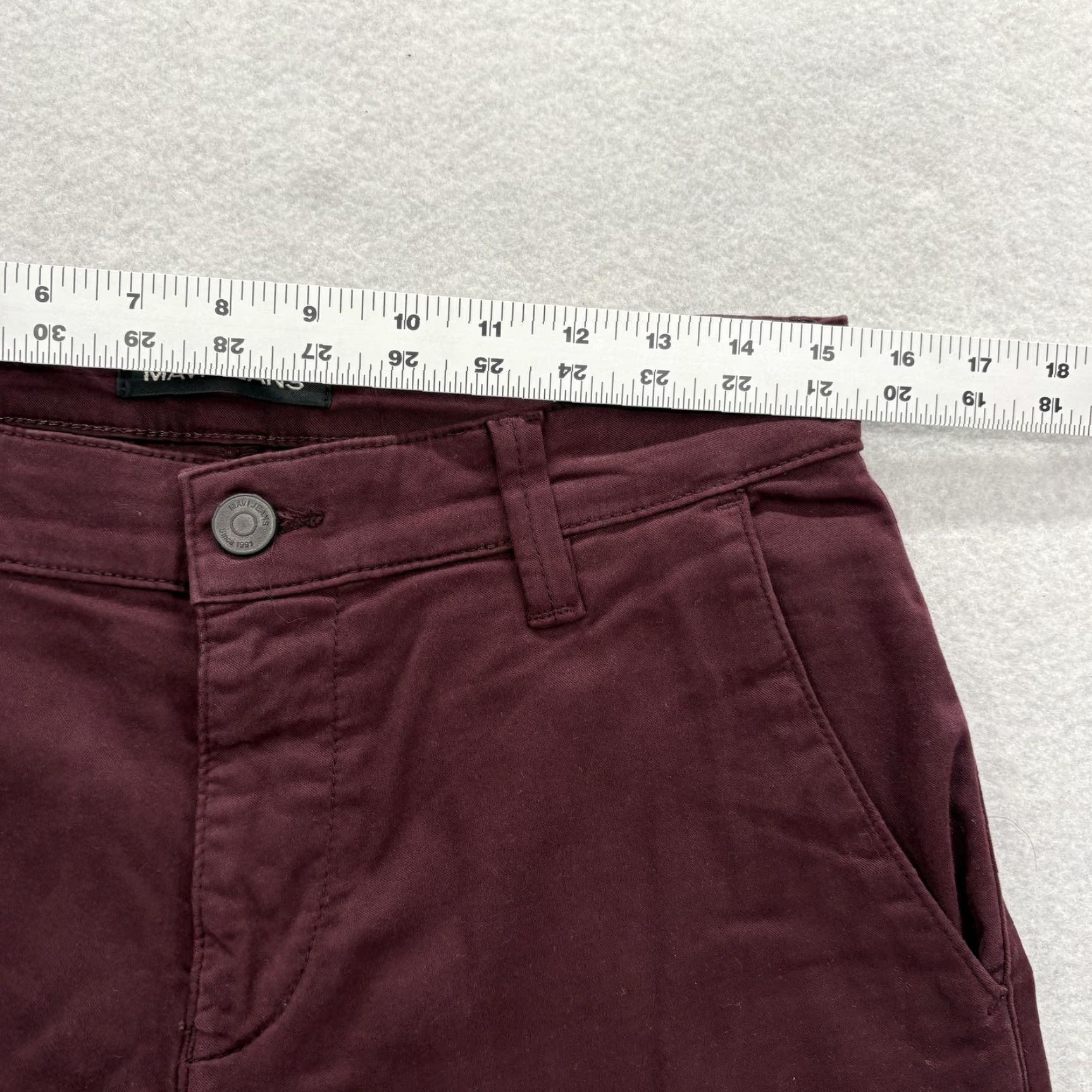 Mavi Mavi Johnny Pants Mens 30x28 Burgundy Slim Leg Chino Twill Stretch Casual Preppy Pants Mens Burgundy Chino Twill Stretch Johnny Size US 30 / EU 46 - 6 Thumbnail