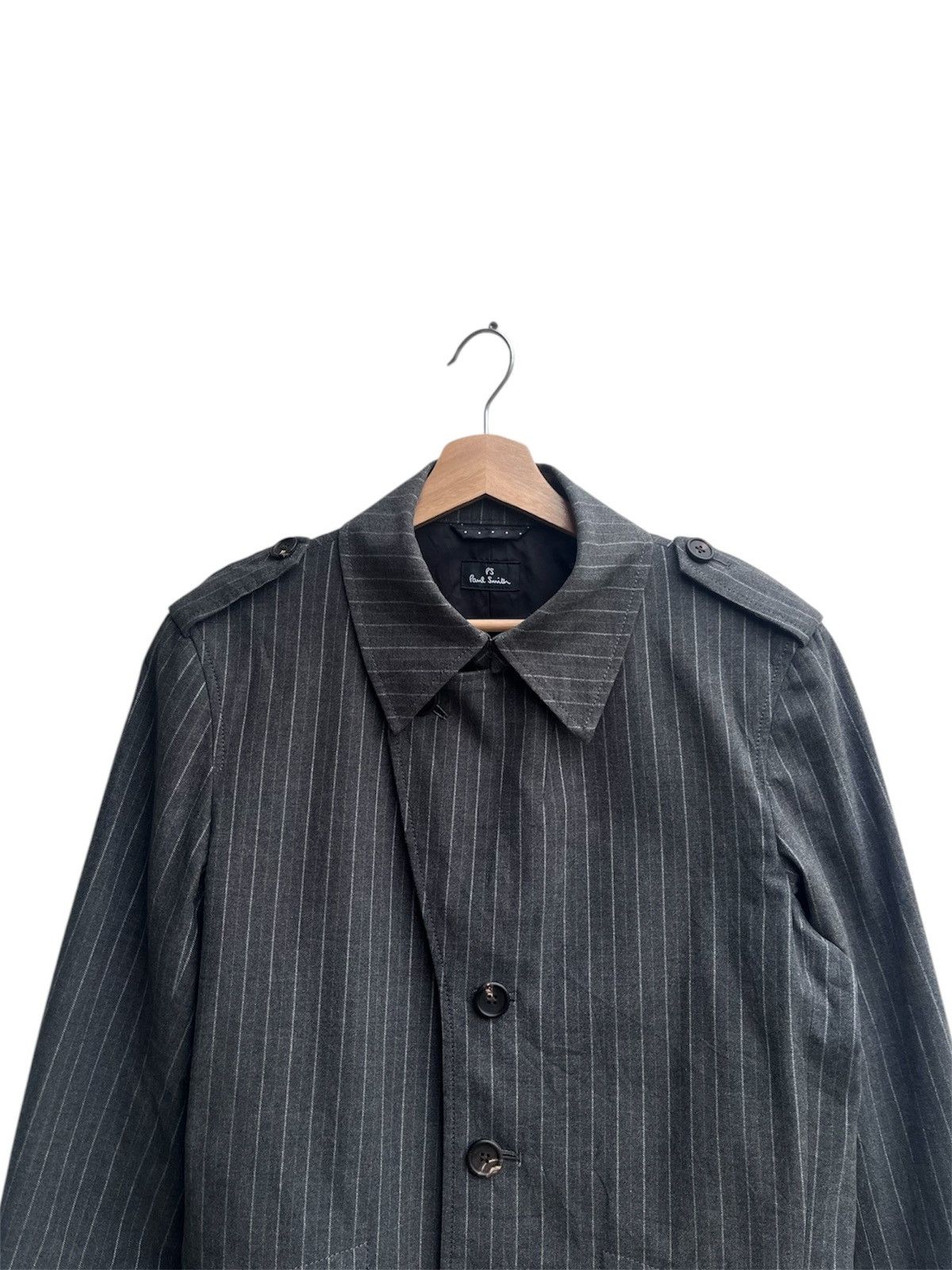 Paul Smith Paul Smith Cotton Pinstripe Napoleon Jacket Size US L / EU 52-54 / 3 - 11 Thumbnail