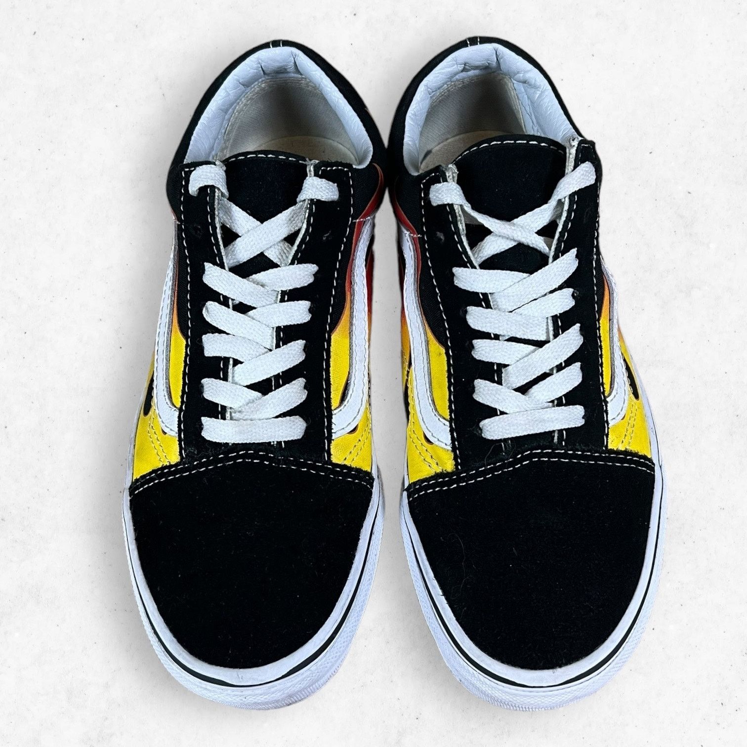 Vans Vans Old Skool "Flames" Men's 6US Skate Skateboard Shoes Size US 6 / EU 39 - 4 Thumbnail