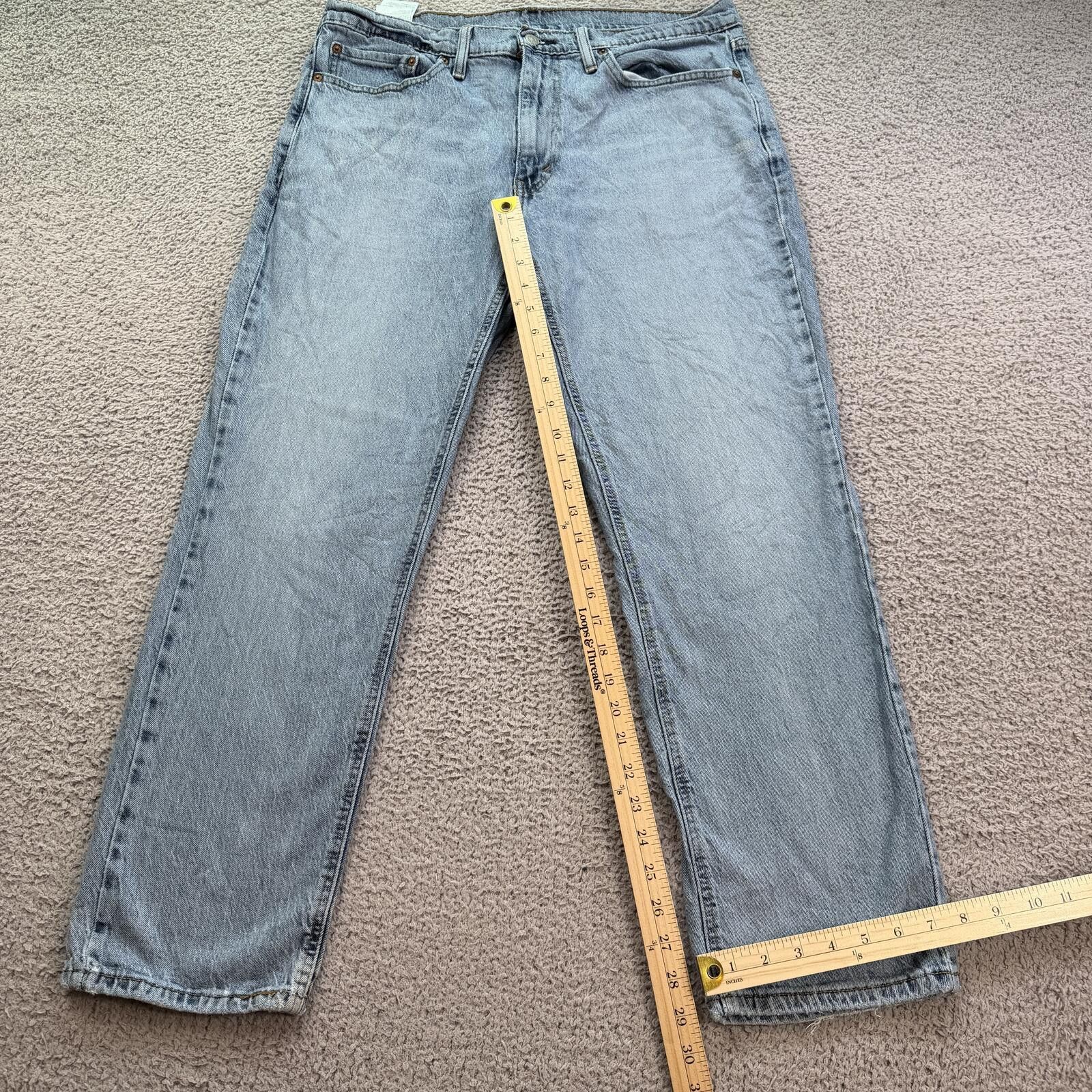 Levi's Levis 541 Athletic Taper Light Wash Jeans Men 36x30 Fade Y2K Size US 36 / EU 52 - 4 Thumbnail