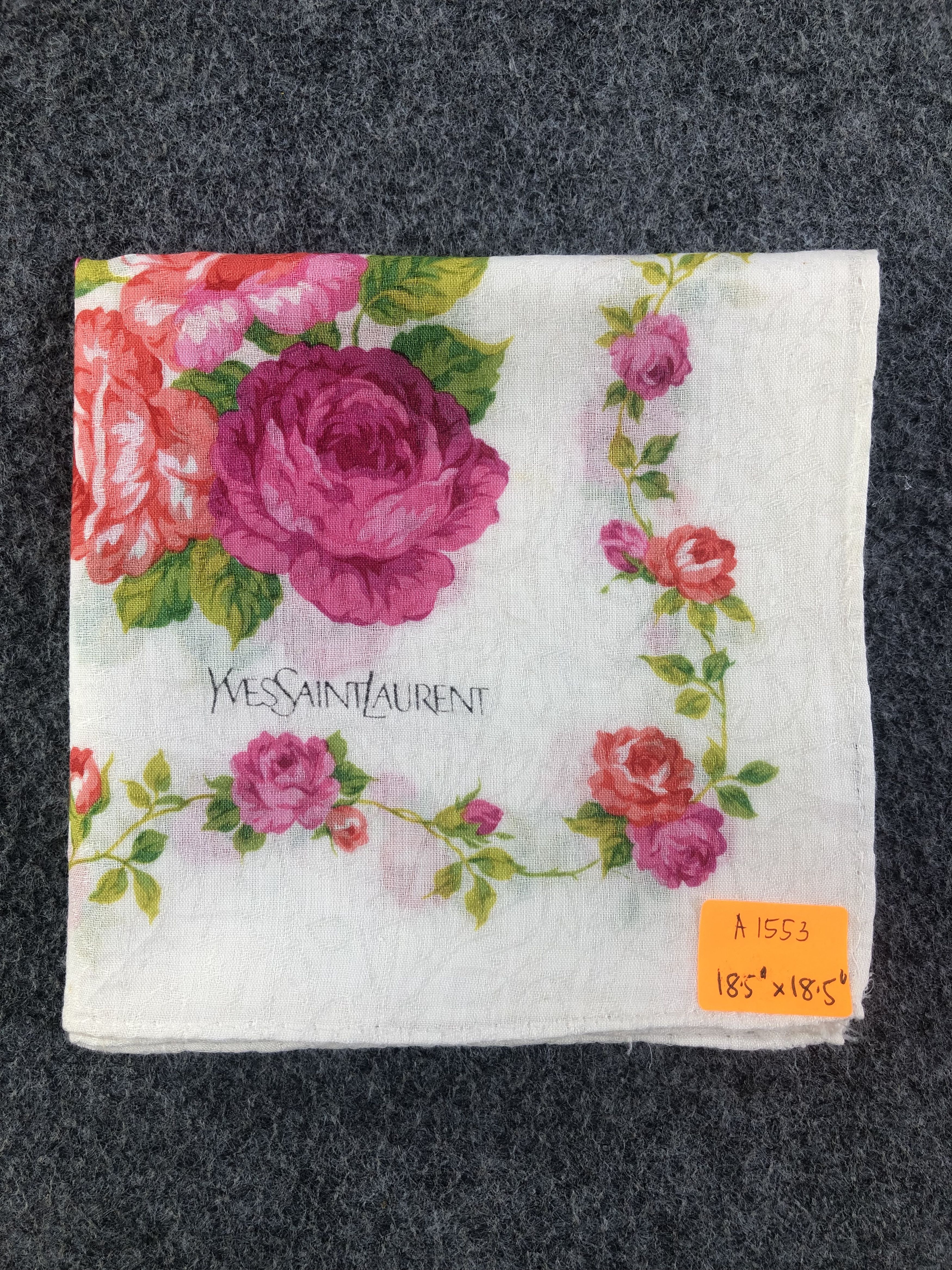 Yves Saint Laurent Yves Saint Laurent Handkerchief / Bandana / Neckerchief Size ONE SIZE - 6 Thumbnail