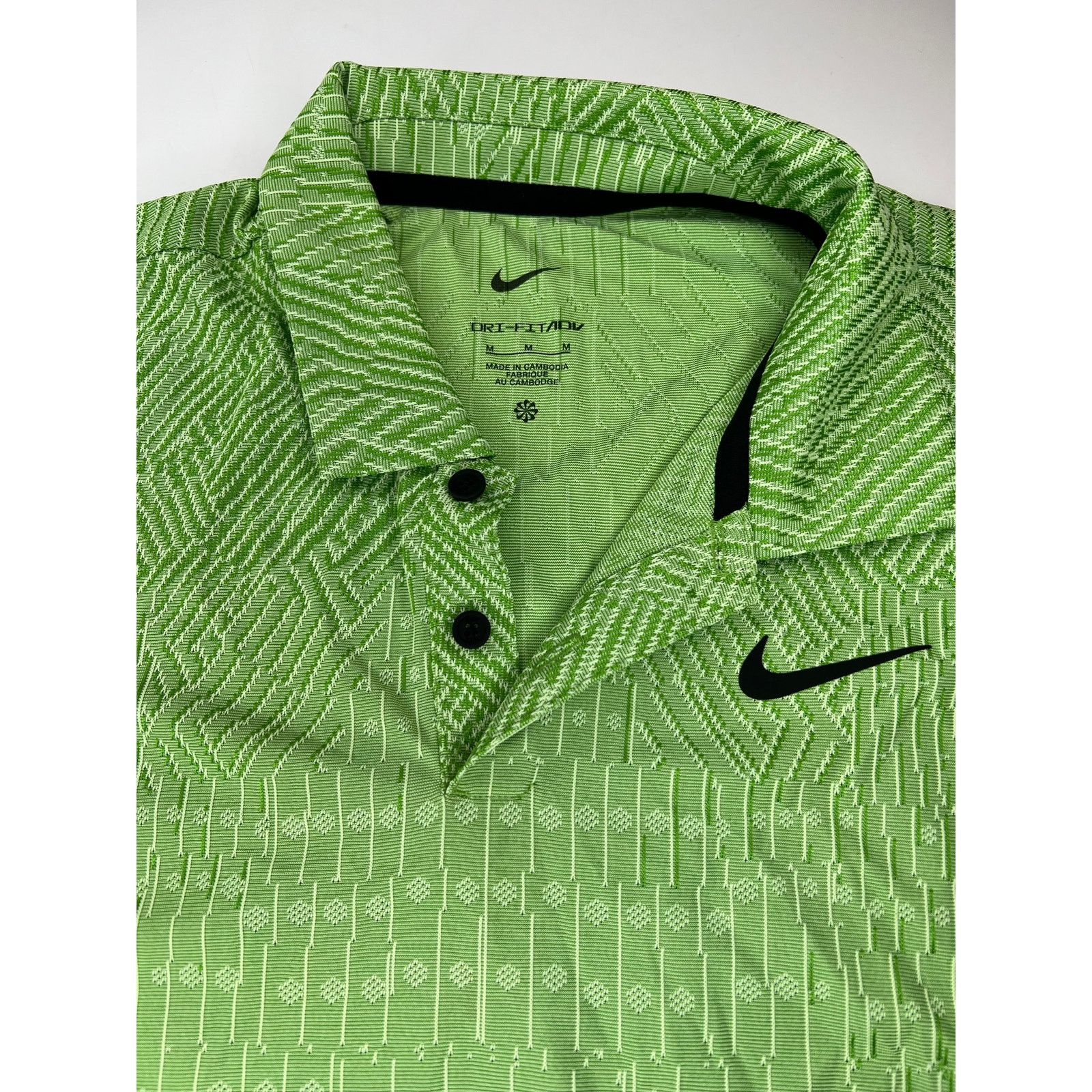 Nike Nike Dri-Fit Tour Textured Golf Polo Green Size Medium Men's Size US M / EU 48-50 / 2 - 5 Thumbnail