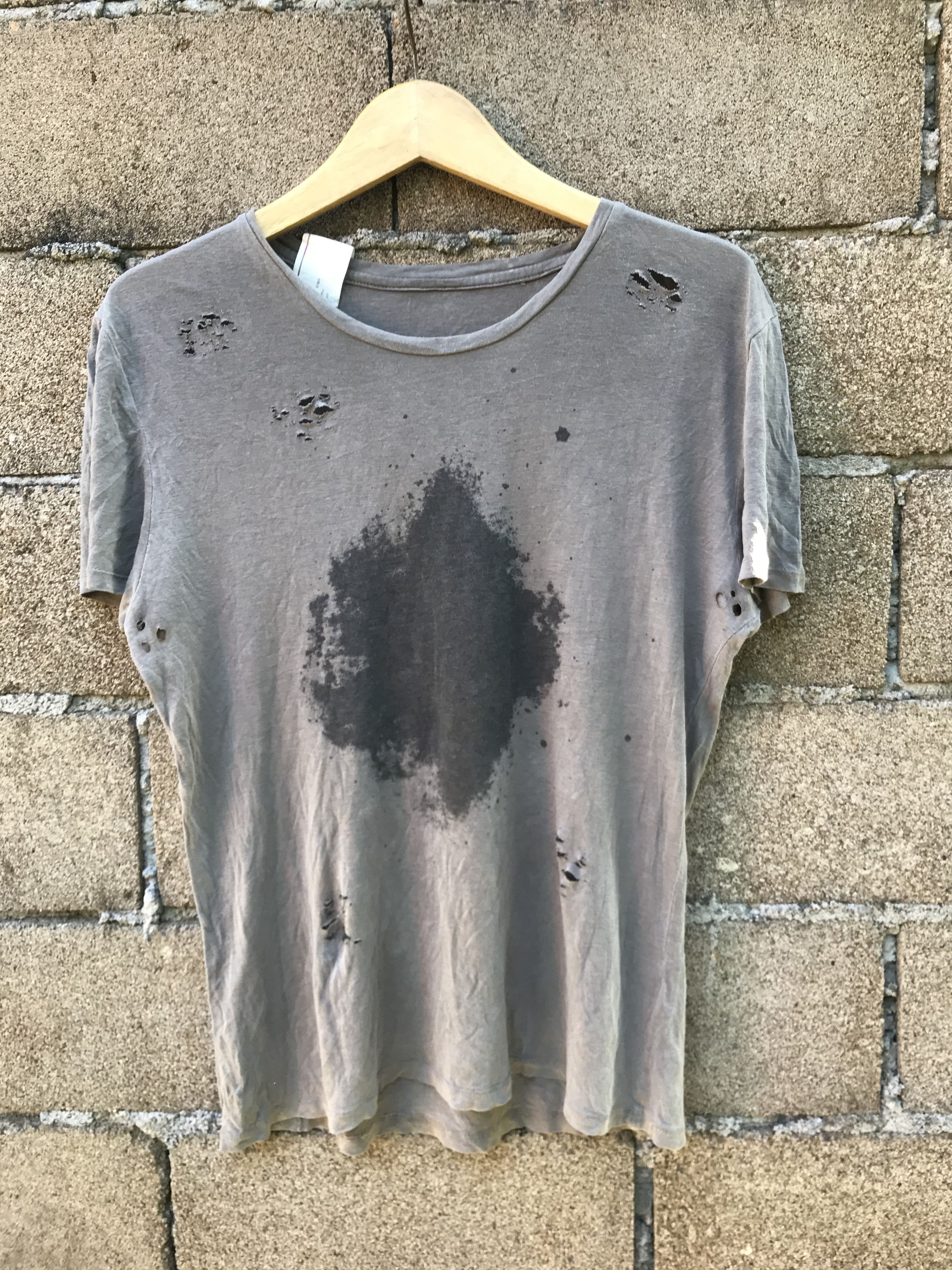 Le Grande Bleu (L.G.B.) Codes combine distressed tee Numbernine style Size US M / EU 48-50 / 2 - 1 Thumbnail