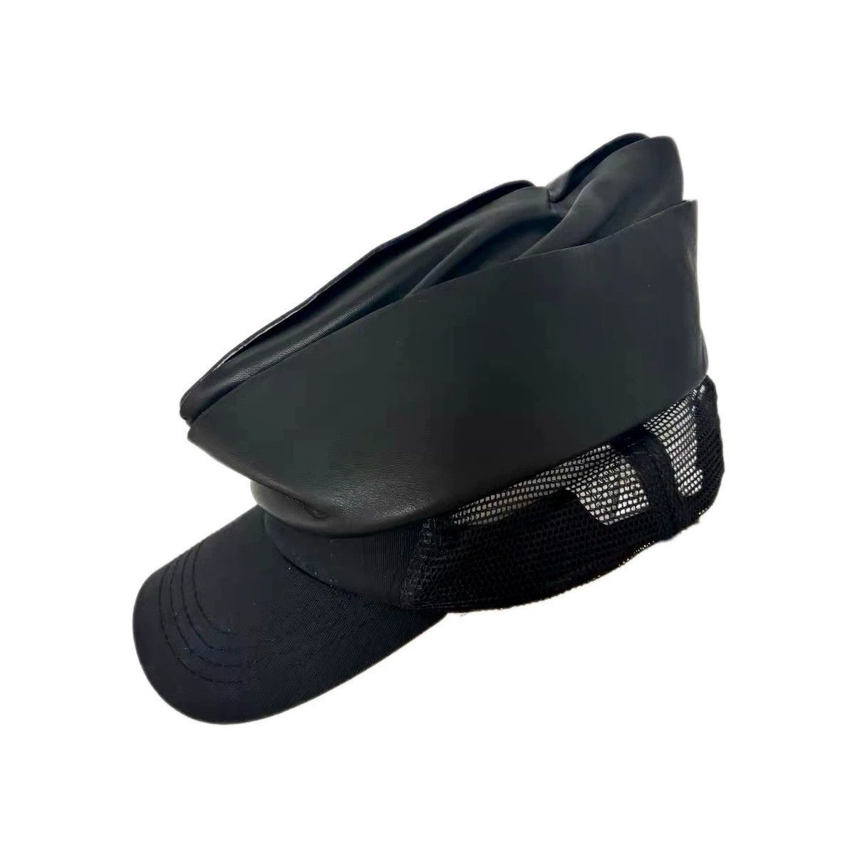 Dsquared2 Dsquared2 Leather Mesh Sailor Cap Size ONE SIZE - 2 Thumbnail