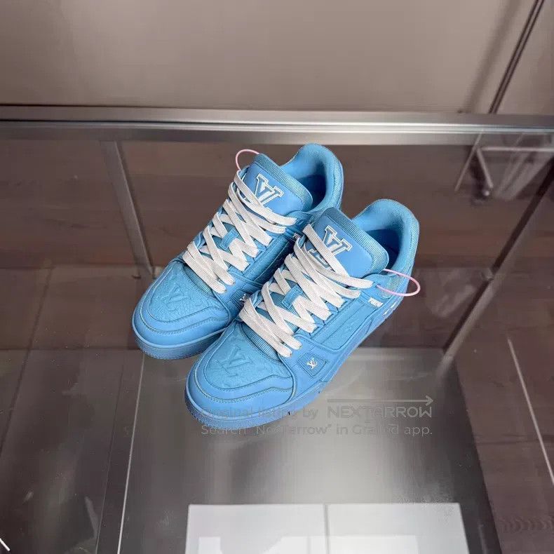 Louis Vuitton Trainer Blue Art Gallery shoes