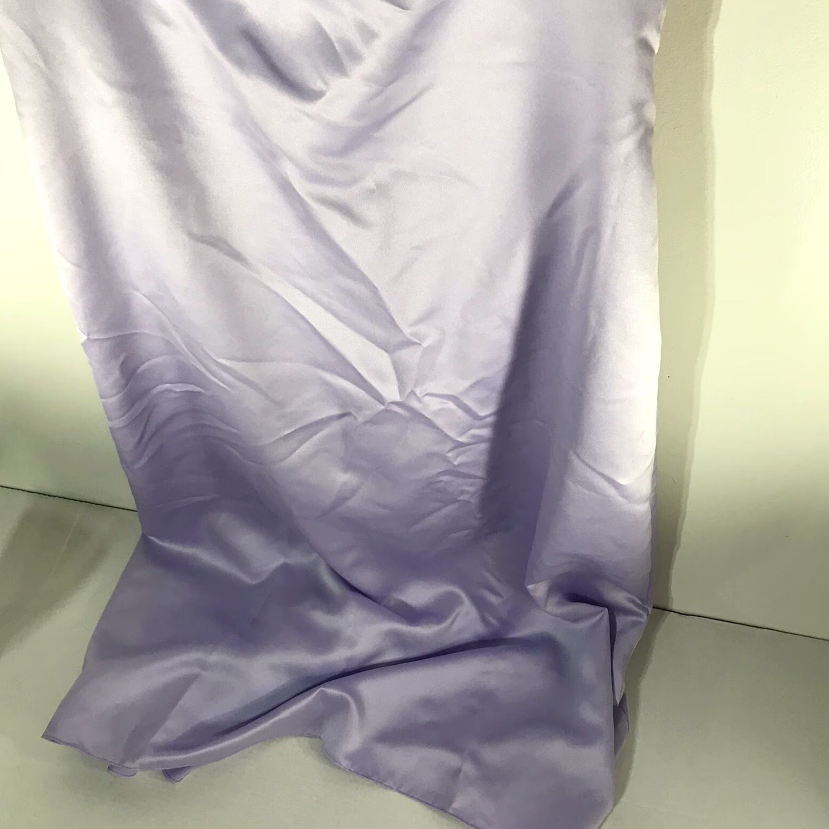 JCPenney VINTAGE JCPenney Alfred Angelo Women's Formal Dress 18 Purple A-line Satin Lace Victorian US Size 3XL / US 20-22 - 4 Thumbnail