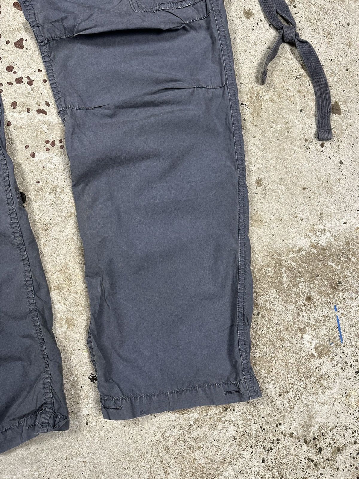 Japanese Brand × Vintage Vintage Y2K Grey Bondage Parachute Cargo Pants Size US 34 / EU 50 - 4 Thumbnail