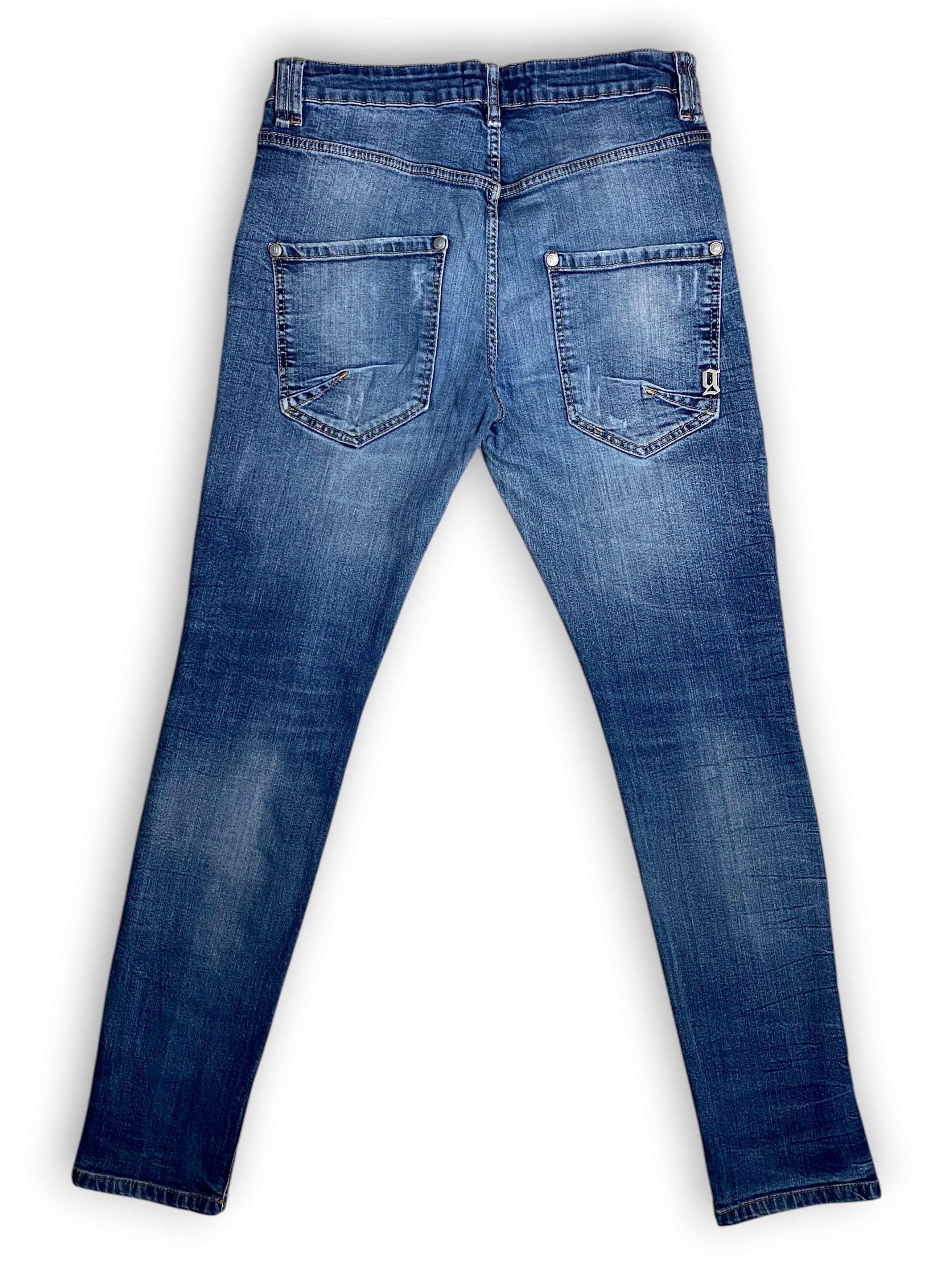John Galliano Galliano Distressed Washed Ripped Gothic Slim Jeans Vintage Size US 34 / EU 50 - 5 Thumbnail