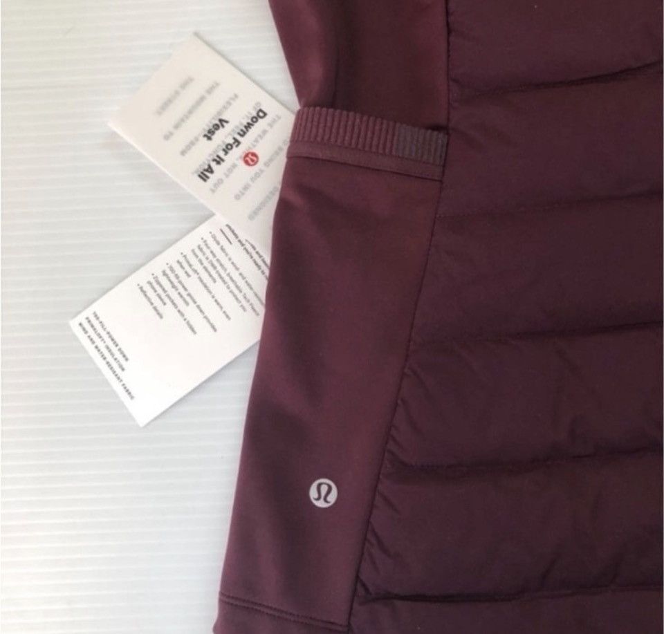 Lululemon NWT Lululemon Down For IT All Vest Dark Adobe, Sz. 4 Size S / US 4 / IT 40 - 7 Thumbnail
