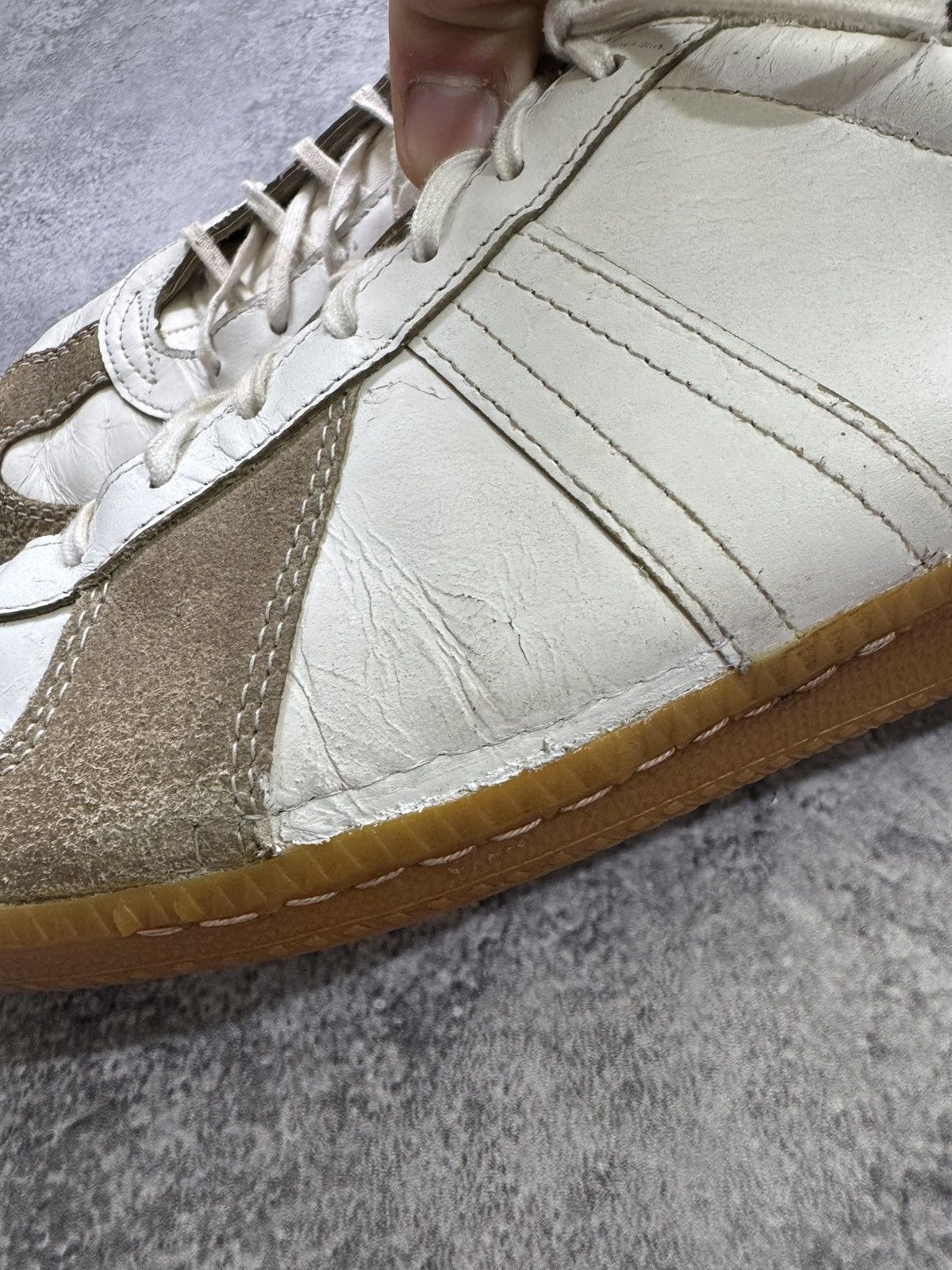 Vintage GAT Margiela style BW-sport 285 leather trainers shoes Size US 11.5 / EU 44-45 - 4 Thumbnail