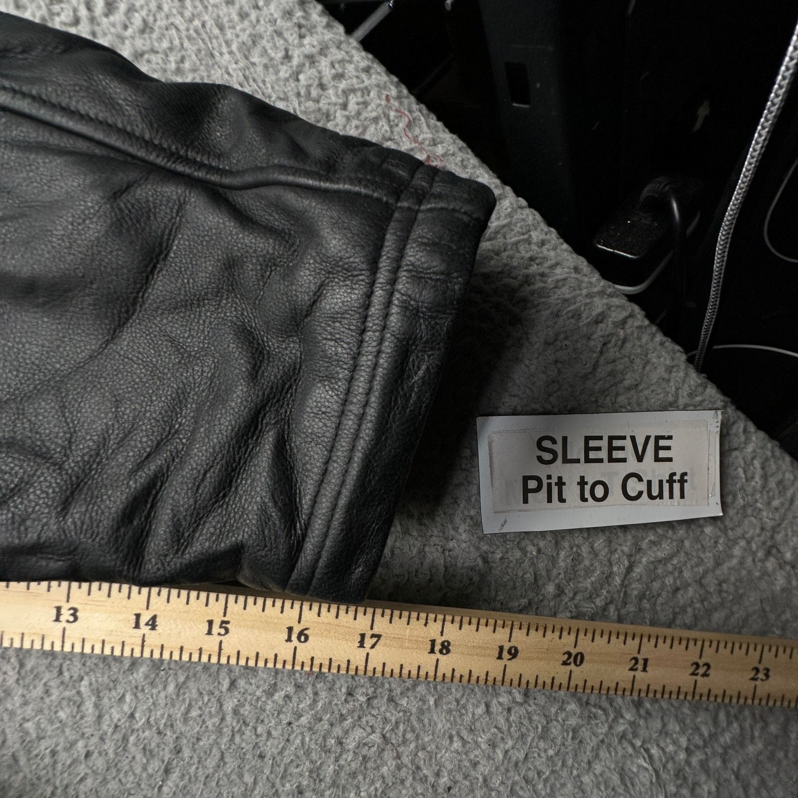 Perry Ellis Perry Ellis Portfolio Leather Jacket Men XL Wool Blend Black Size US XL / EU 56 / 4 - 6 Thumbnail