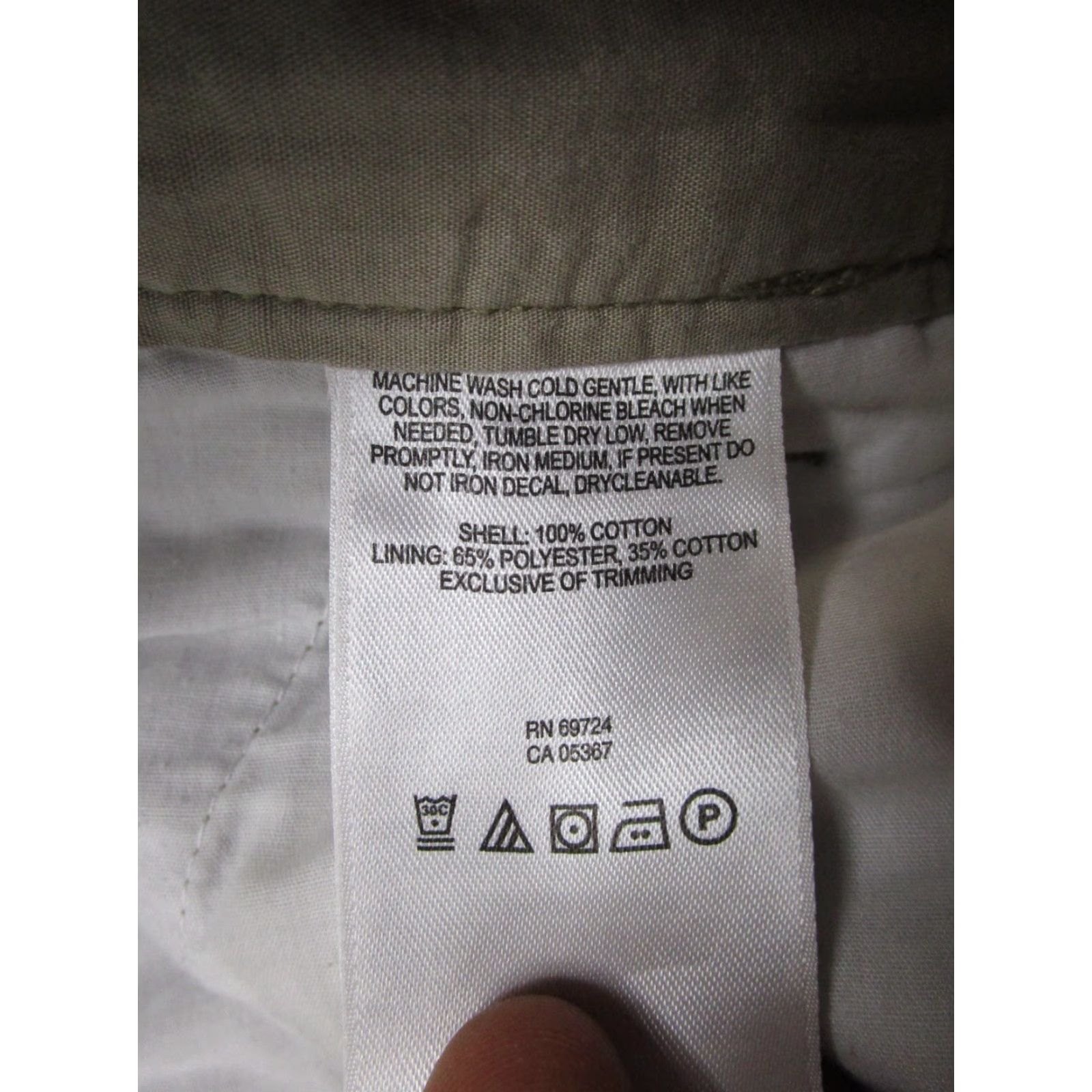 Vintage Columbia Beige Pants Straight Leg 34x30 Cargo Canvas Zip Pockets Men Regular Classic Chino 5-Pocket Style Outdoor Logo 30 In Inseam Size US 34 / EU 50 - 6 Thumbnail