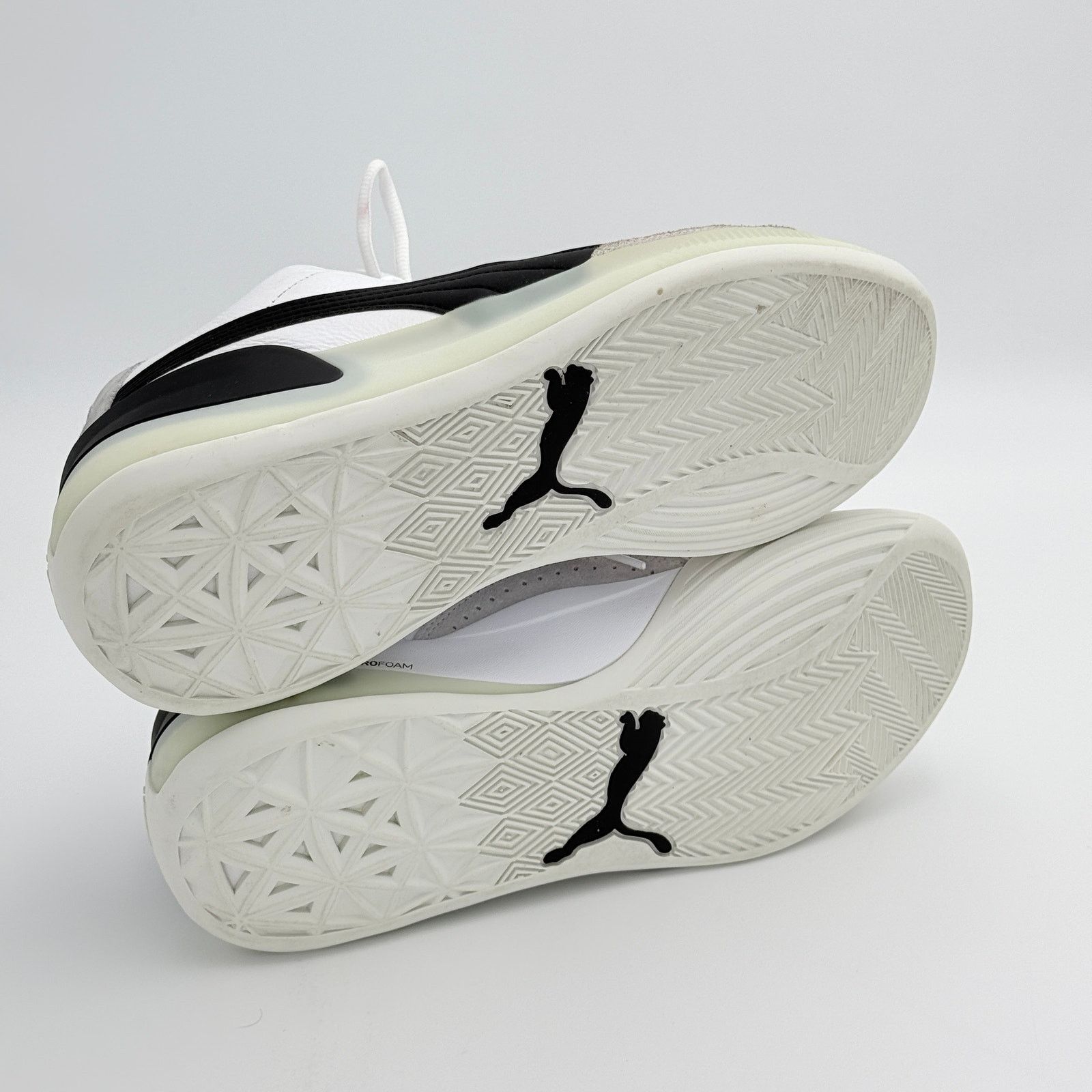 Puma Puma Clyde Hardwood White Black Basketball Shoes Size US 9 / EU 42 - 8 Thumbnail