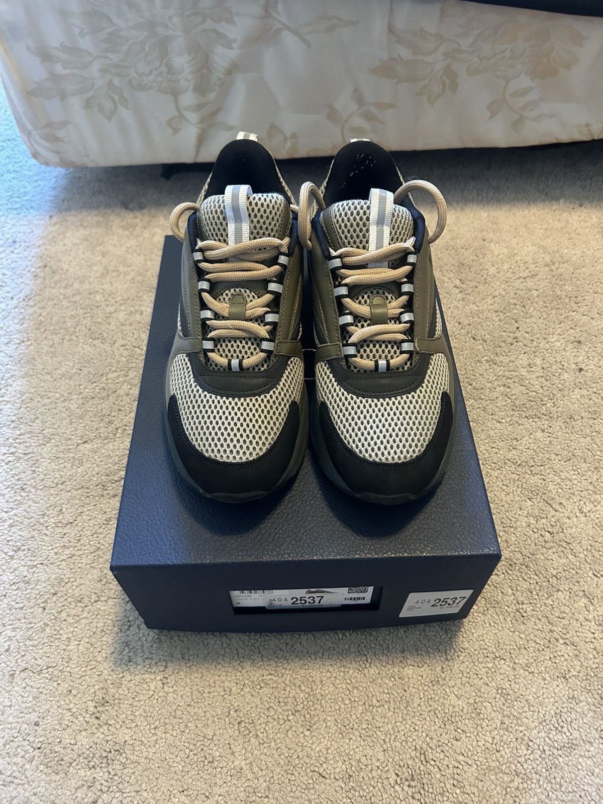 Dior Dior B22 Khaki Black Calfskin Size US 9 / EU 42 - 1 Thumbnail