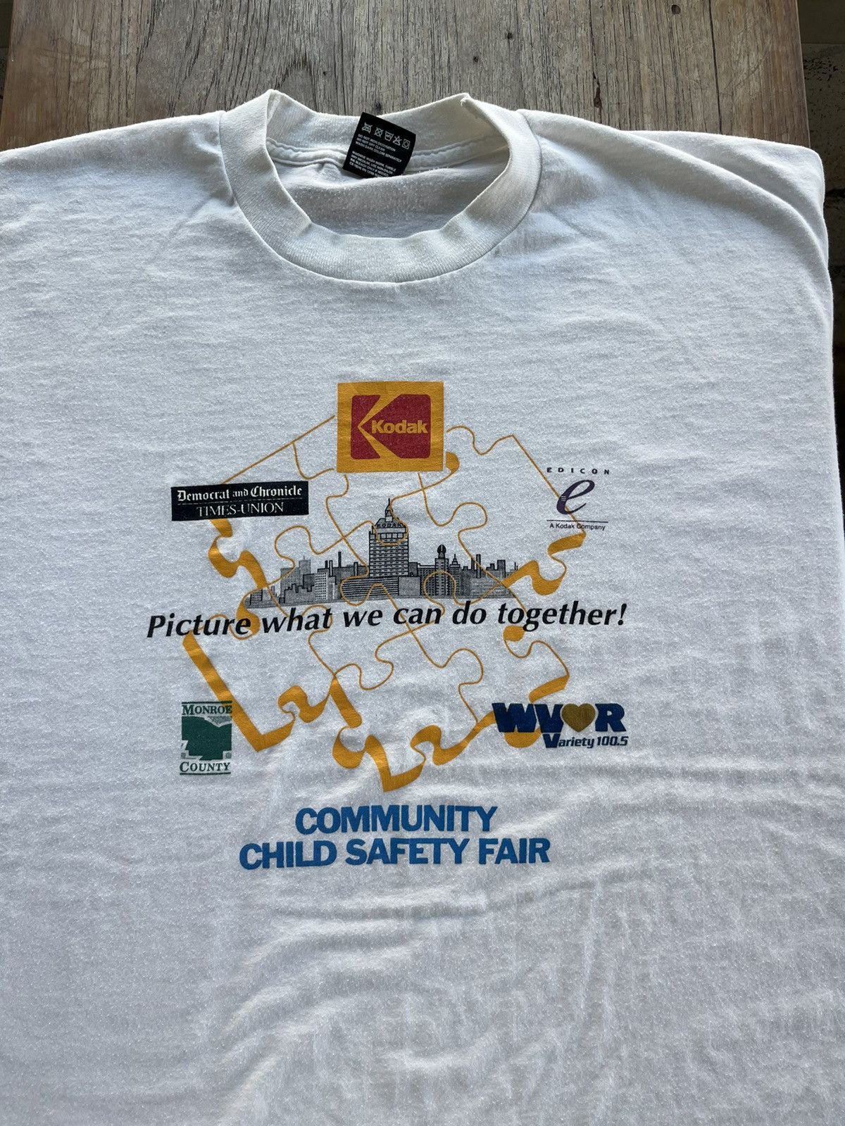 Kodak × Vintage Vintage Kodak Community Child Safety Fair 80’s Tshirt Size US XL / EU 56 / 4 - 3 Thumbnail