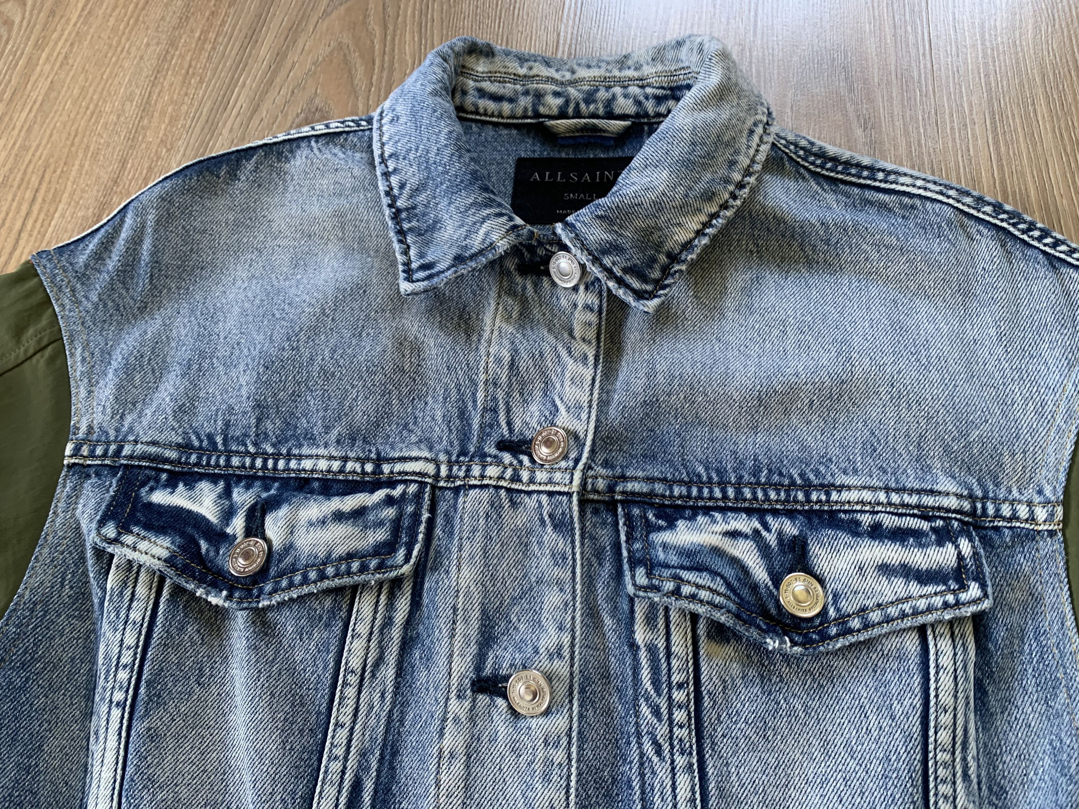 Allsaints Allsaints Frankie Denim Bomber Jacket Size S / US 4 / IT 40 - 5 Thumbnail