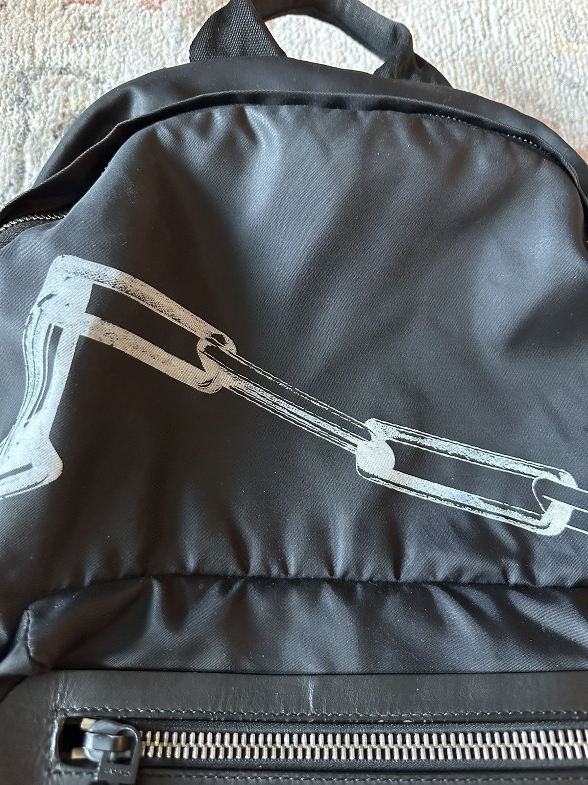 Lanvin Rare find! Lanvin backpack! Black with chain print Size ONE SIZE - 14 Thumbnail