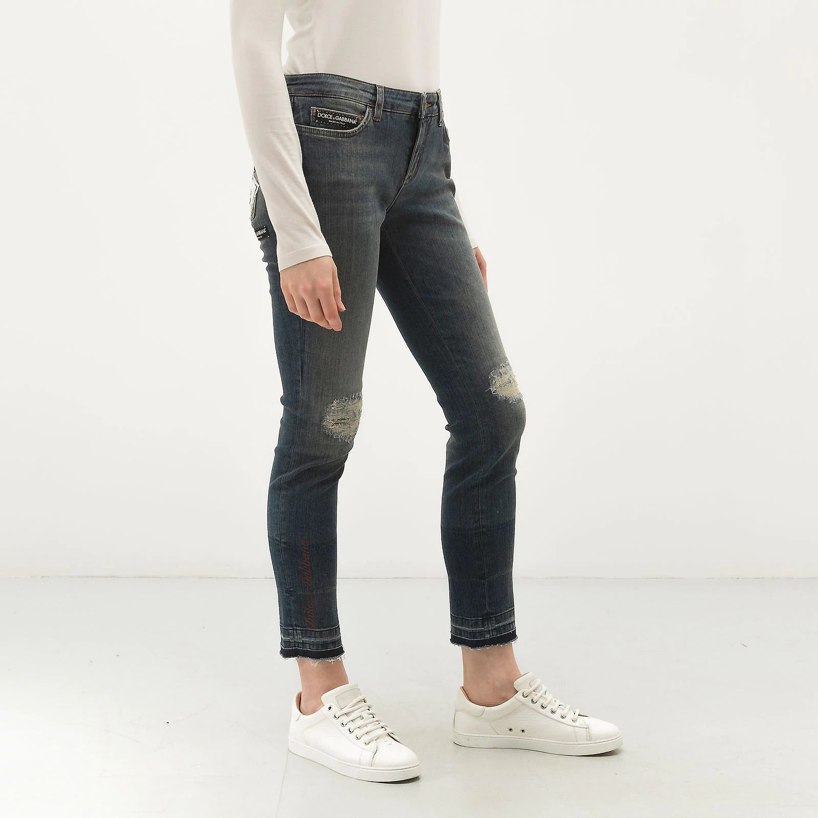 Dolce & Gabbana o1y0825 Denim Pant in Blue Size 27" / US 4 / IT 40 - 3 Thumbnail