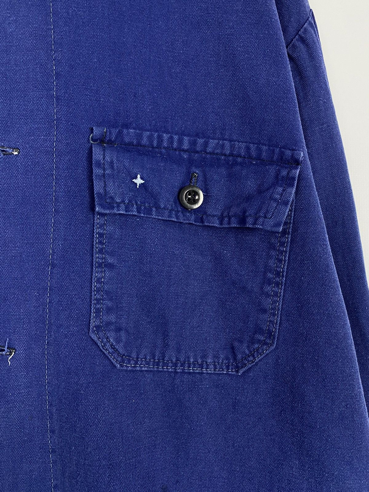 Vintage 80s Vintage Faded Check Pockets Work Jacket Size US L / EU 52-54 / 3 - 5 Thumbnail