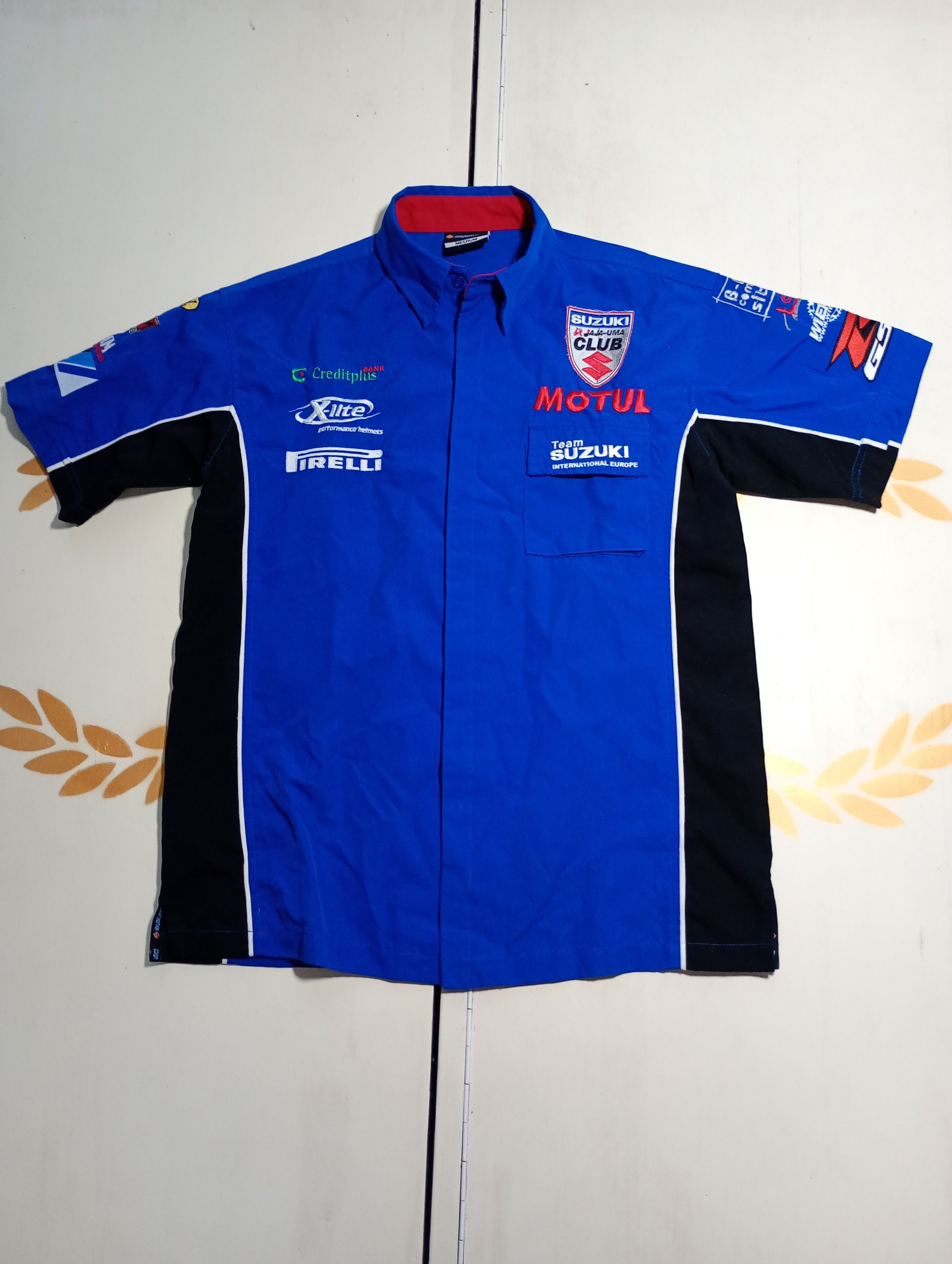 Vintage Suzuki Team International Europe Shirt Vintage 90's Size US M / EU 48-50 / 2 - 2 Thumbnail