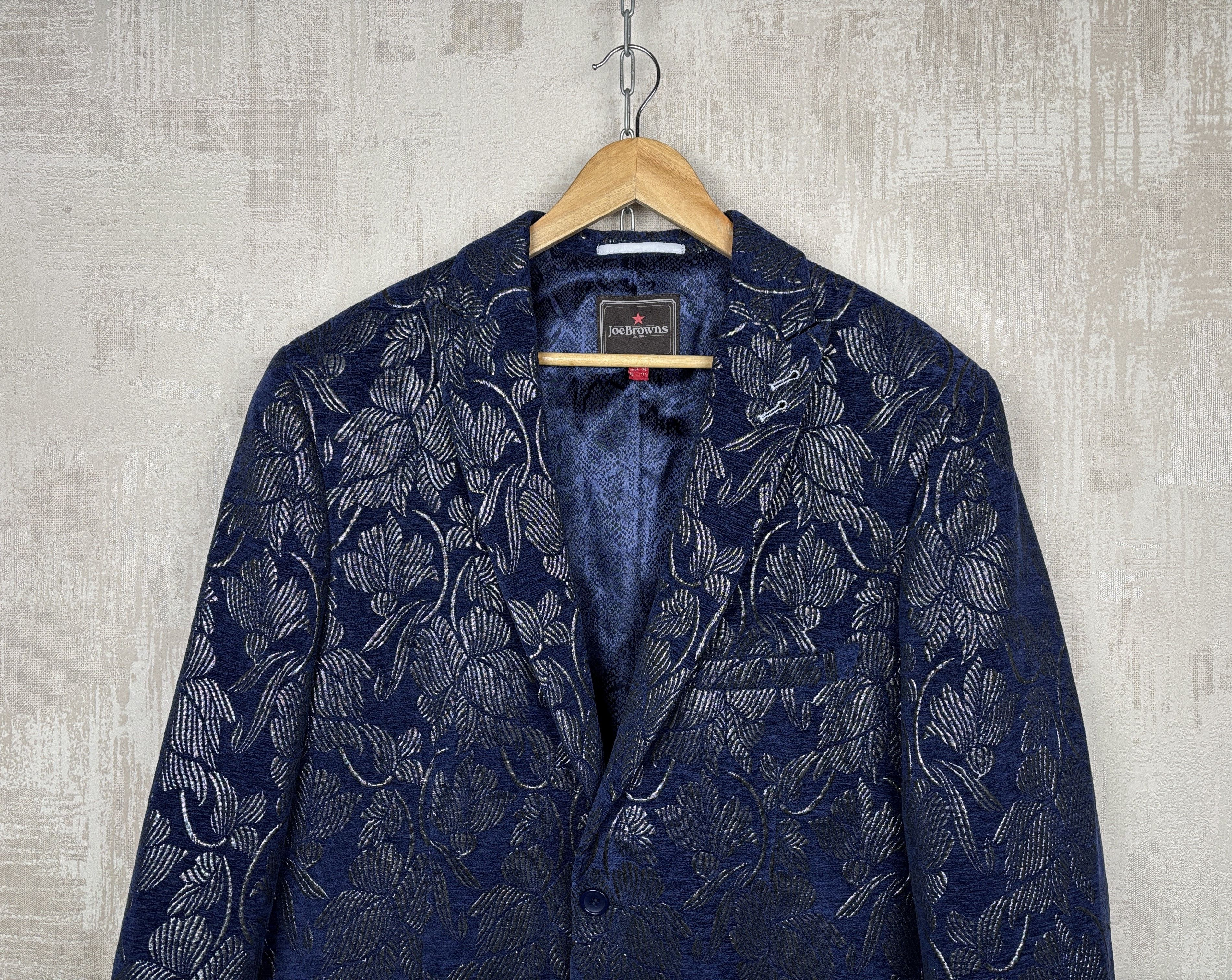 Joe Browns Joe Browns Silver Jacquard Blazer Size UK/US 46, EU 56 Size 46R - 3 Thumbnail