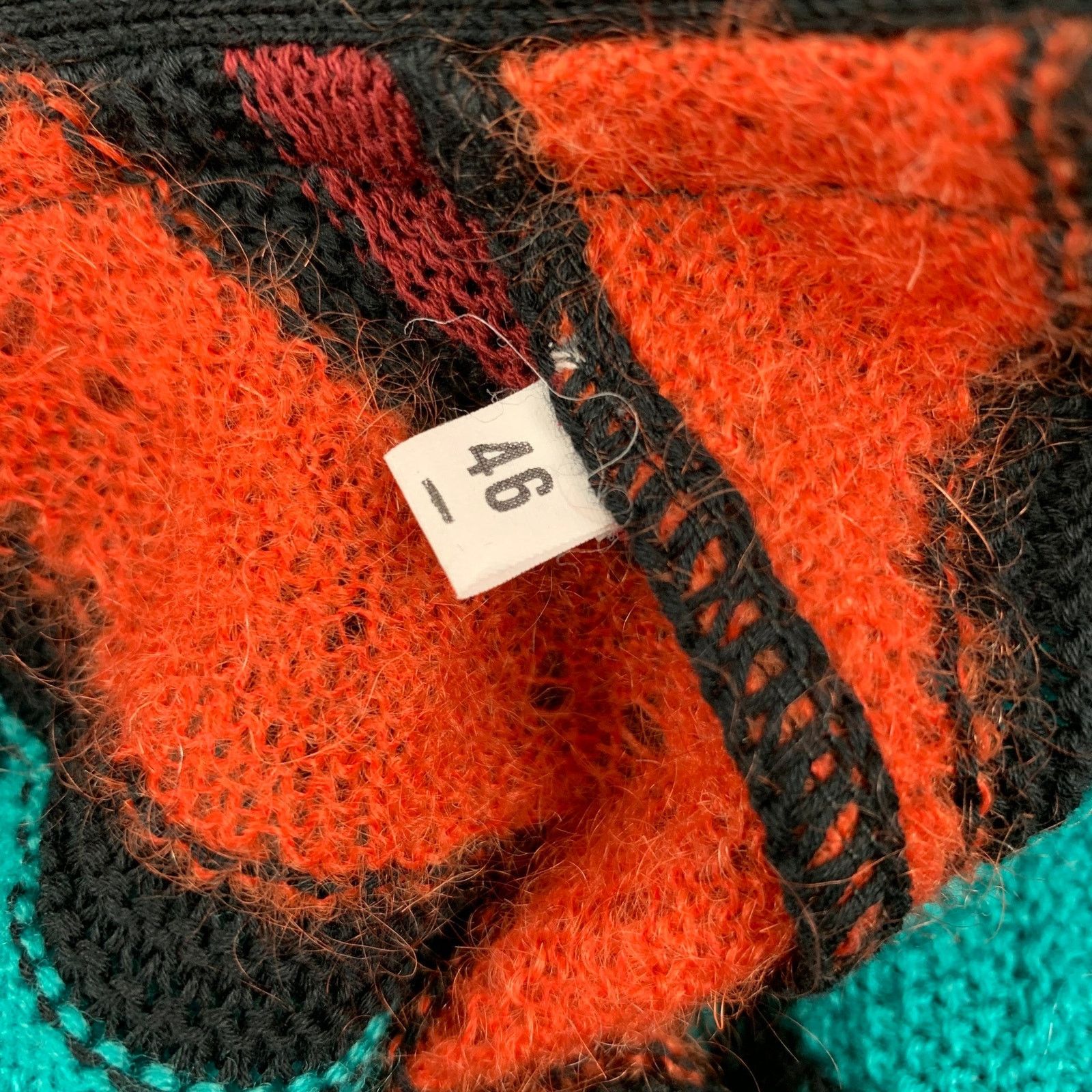 Other M MISSONI Size 6 Multi-Color Knitted Stripe Wool Blend Coat Size M / US 6-8 / IT 42-44 - 5 Thumbnail